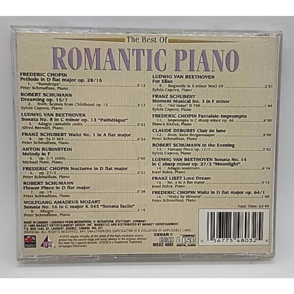 Romantic Piano by Romantic Piano (CD, 1999)