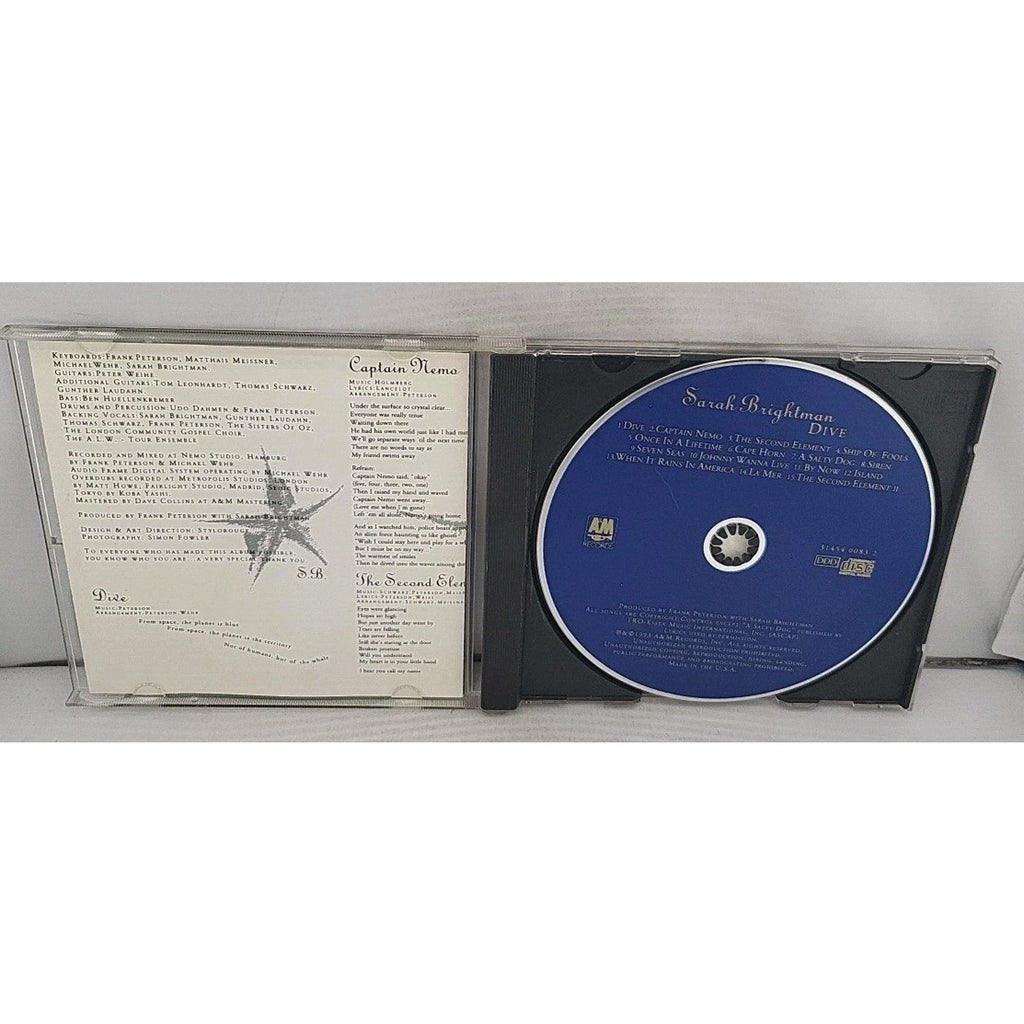 Dive by Sarah Brightman (CD, 1993)