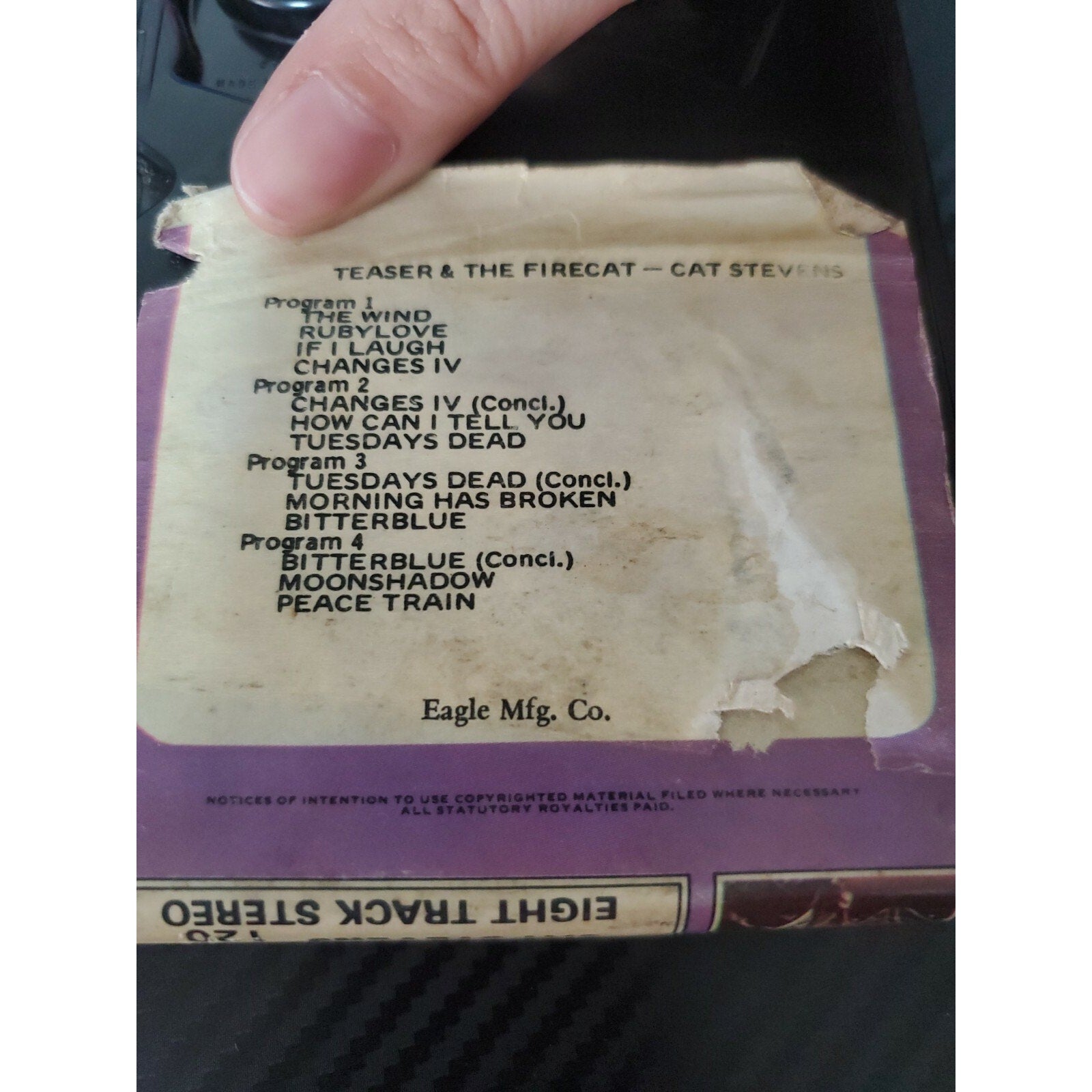 Teaser & The Firecat- Cat Stevens 8 Track