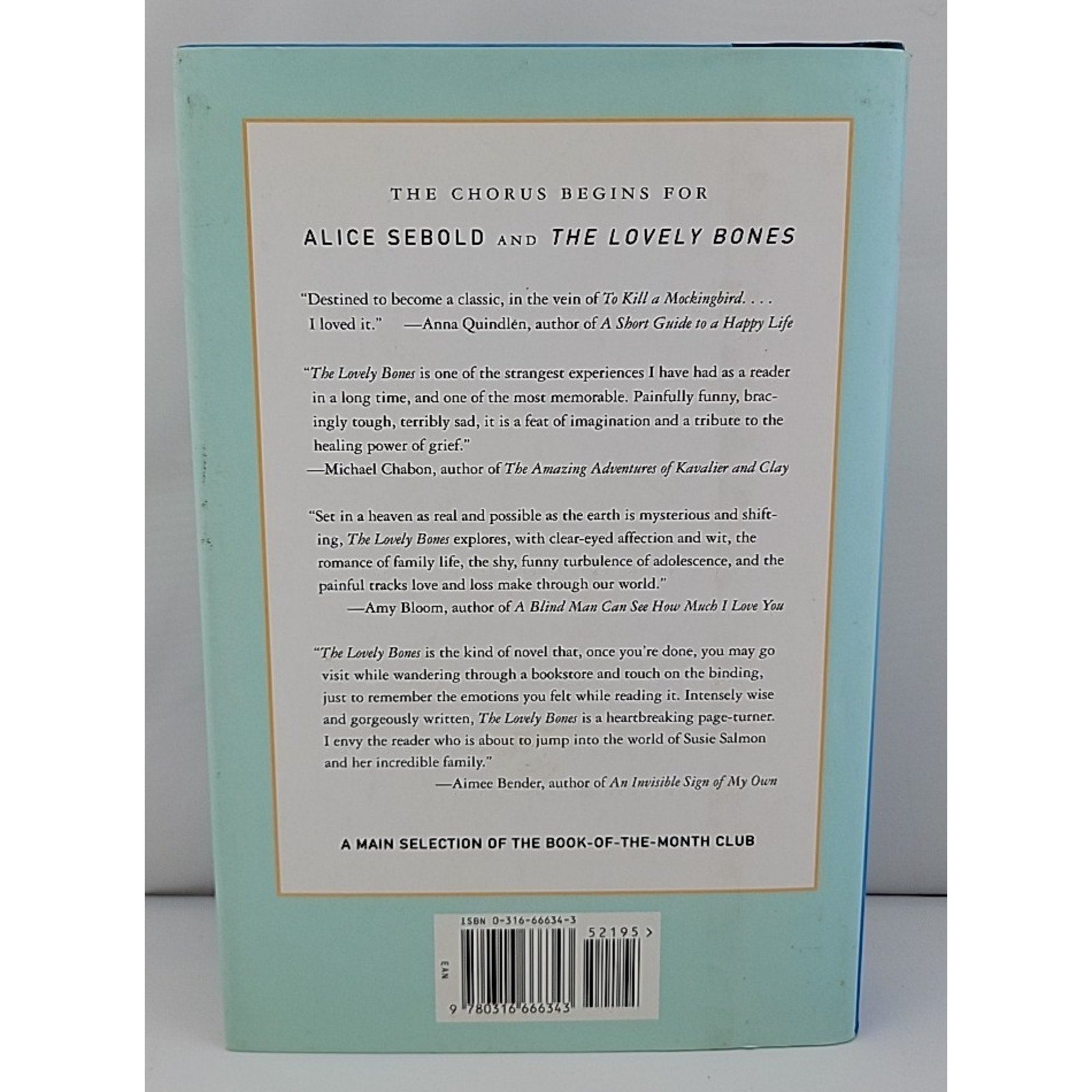 Lovely Bones by Alice Sebold (2002, Hardcover)