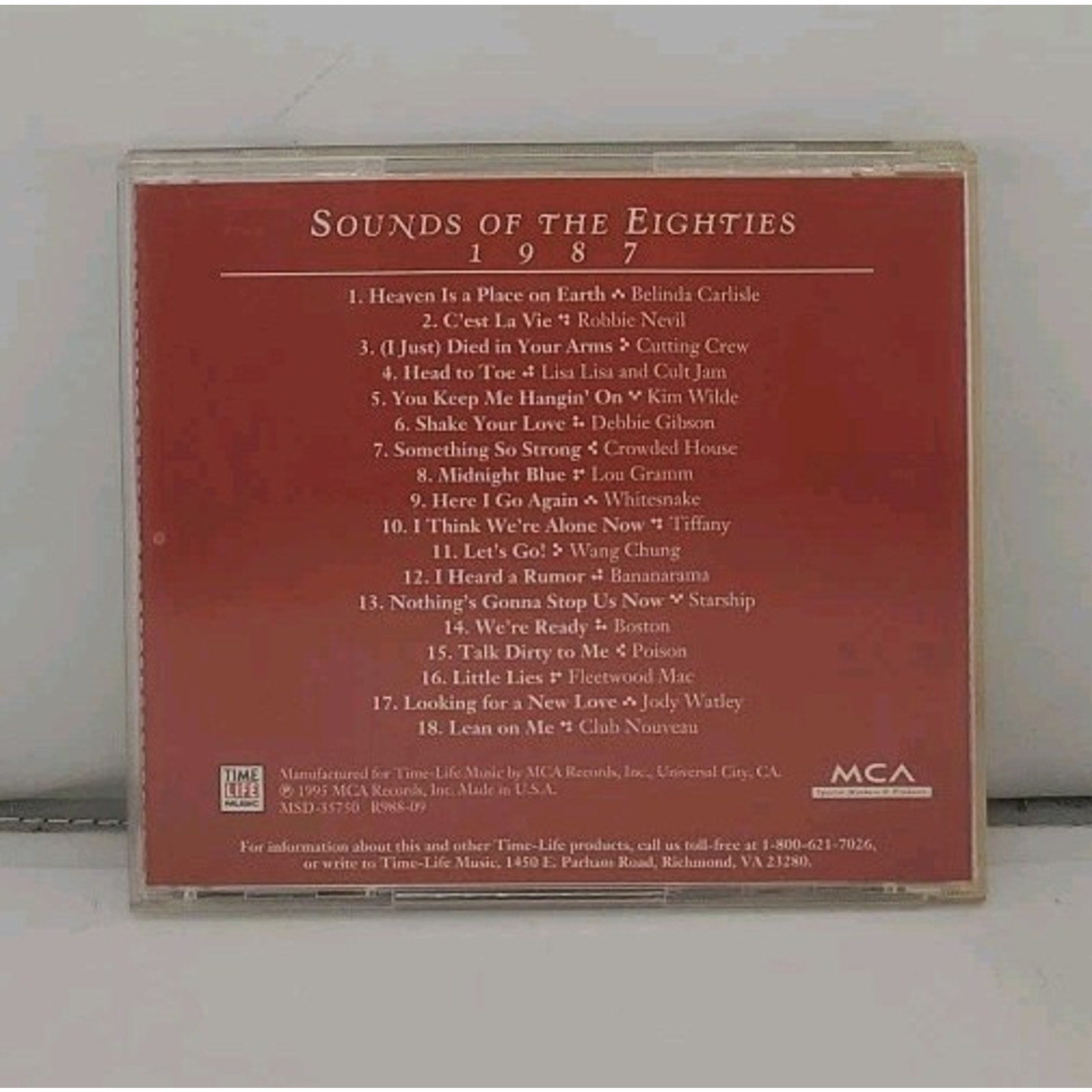 Sounds Of The Eighties 1987 CD Time Life