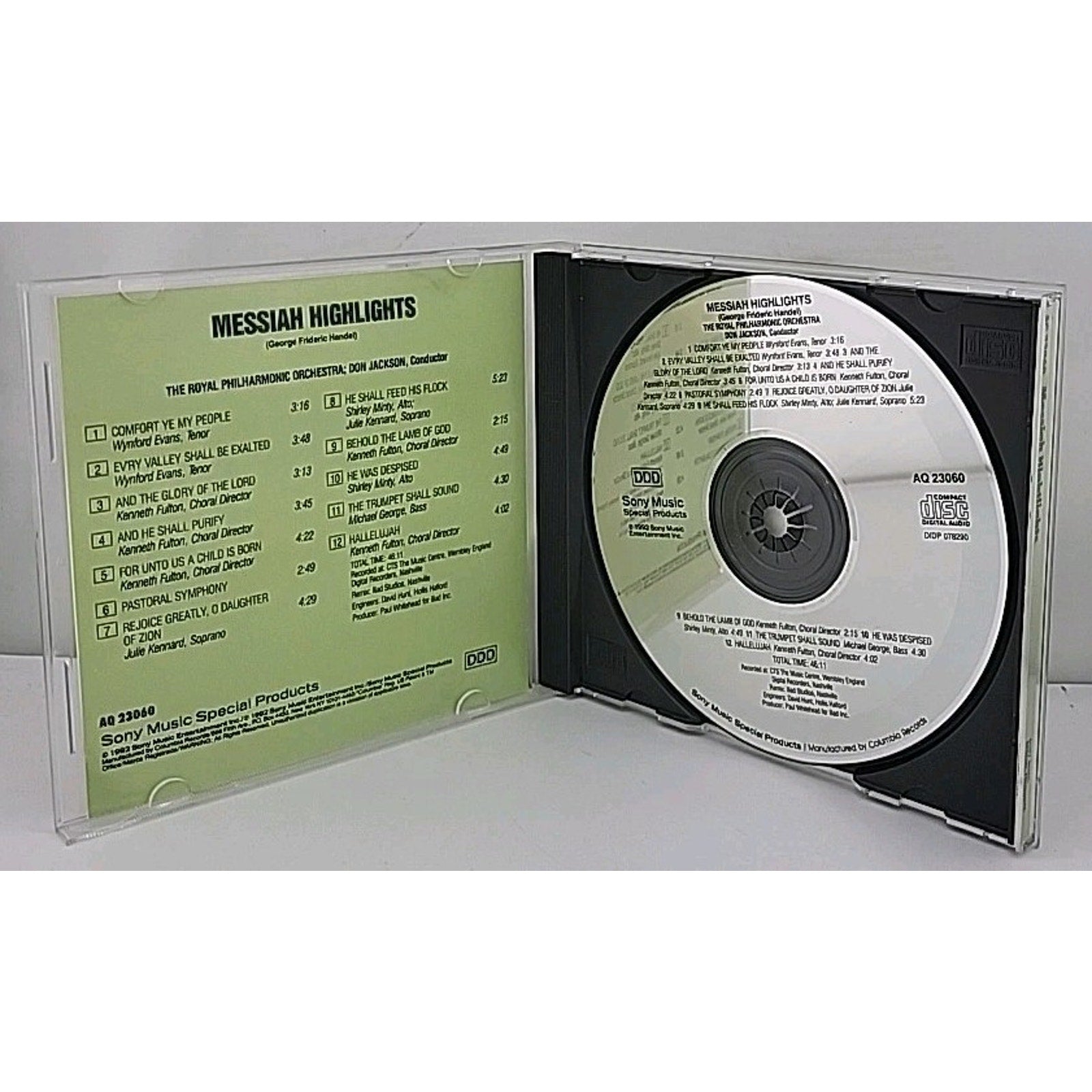 Handel Messiah Highlights CD Royal Philharmonic Orchestra Classical 1990