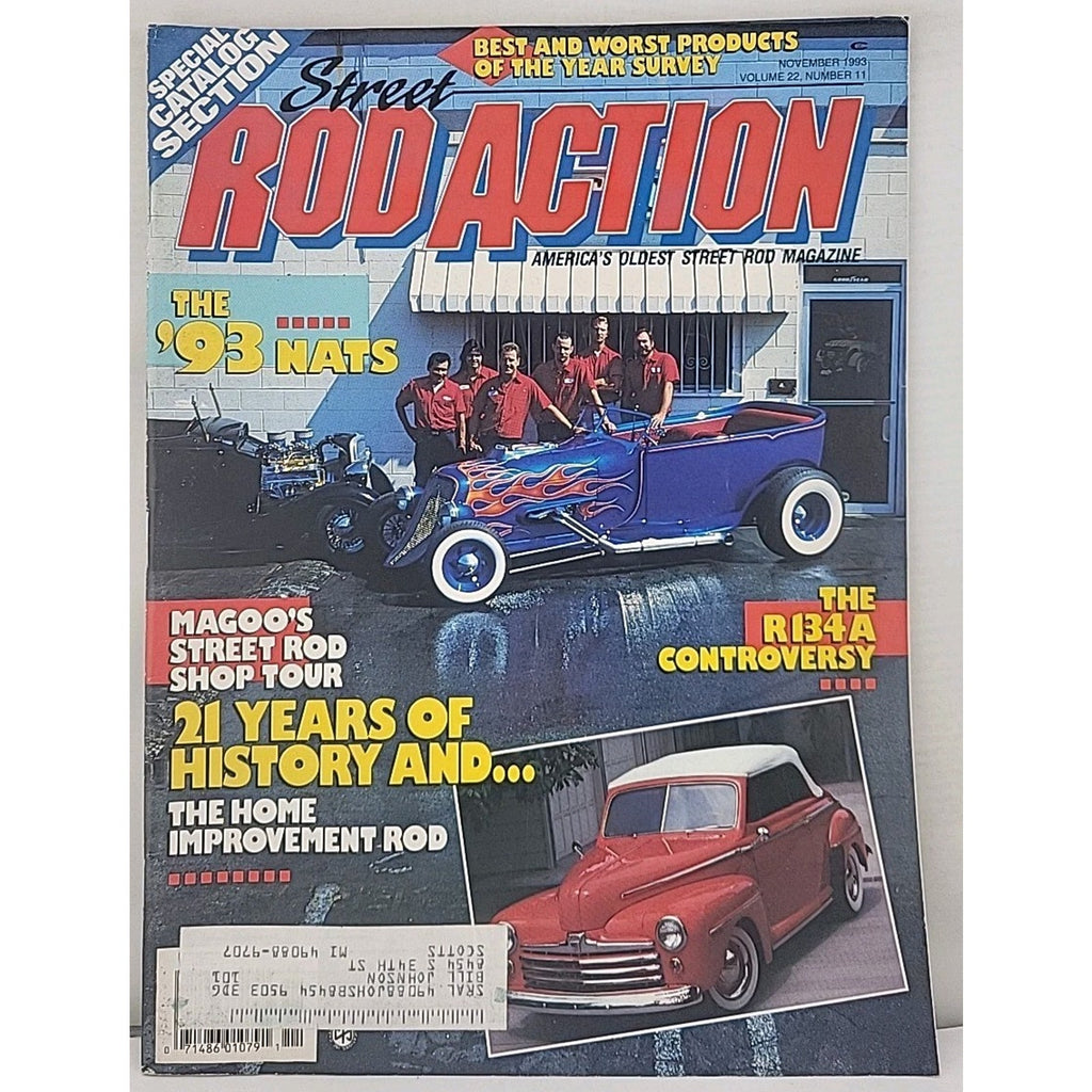 Street Rod Action Magazine November 1993 Volume 22 Number 11