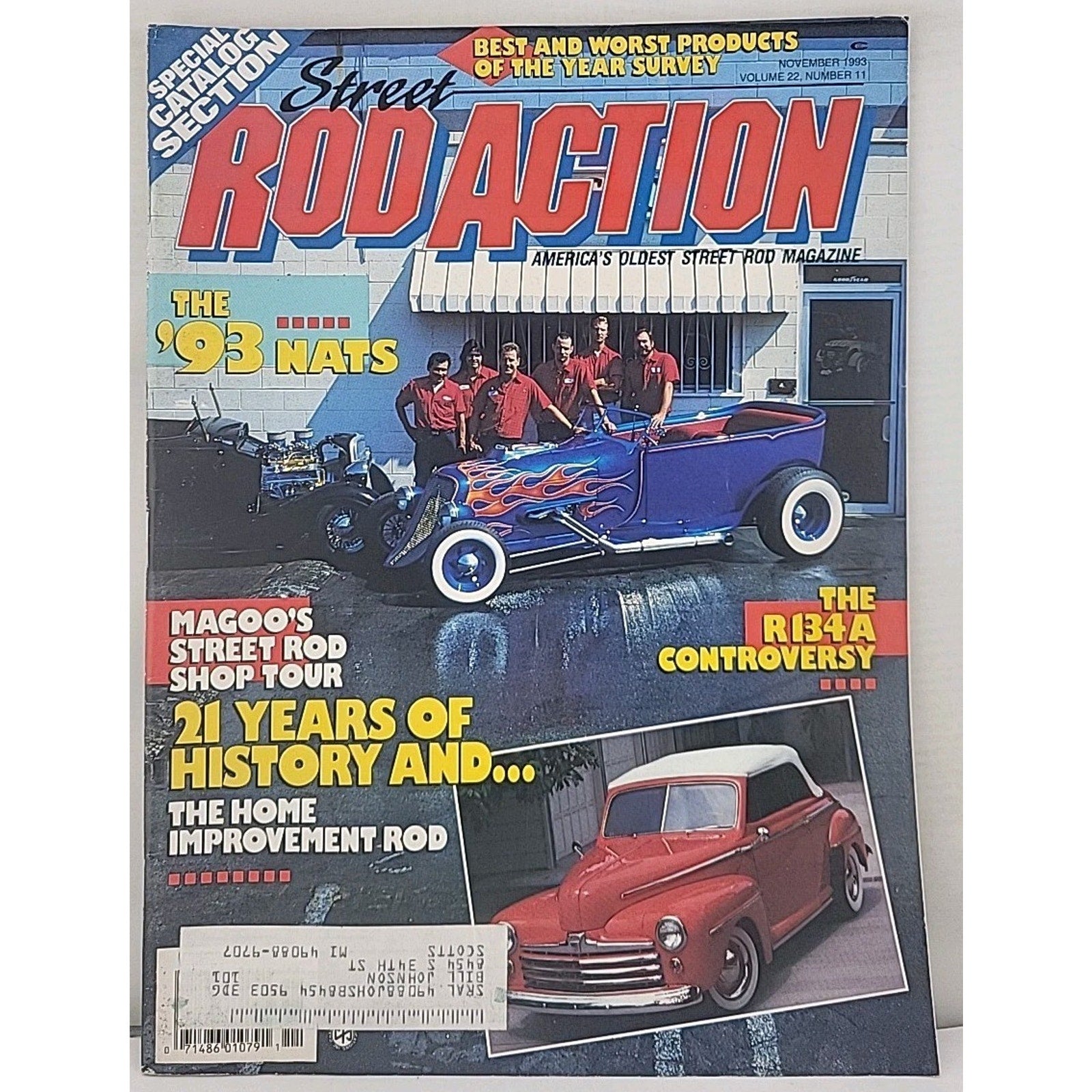 Street Rod Action Magazine November 1993 Volume 22 Number 11