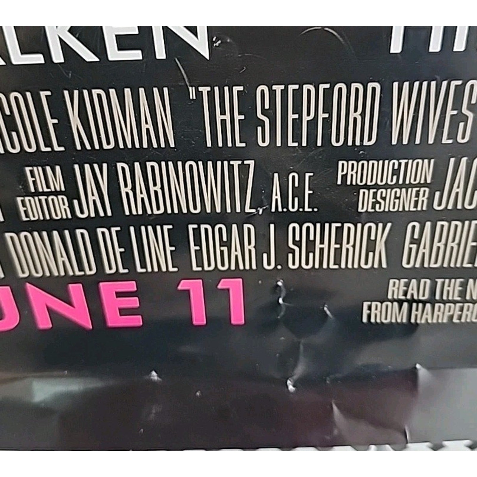 The Stepford Wives Movie Poster 2 Sided Original Final 27x40 Nicole Kidman*Torn*