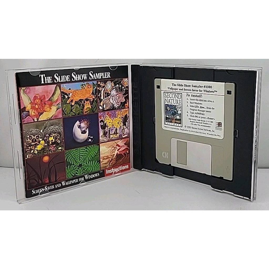 The Slide Show Sampler - Screen Saver And Wallpaper For Windows 3.5" Diskette
