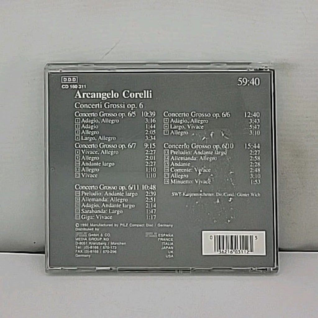 Arcangelo Corelli Concerti Grossi Op 6 Vienna Master Series CD Pilz