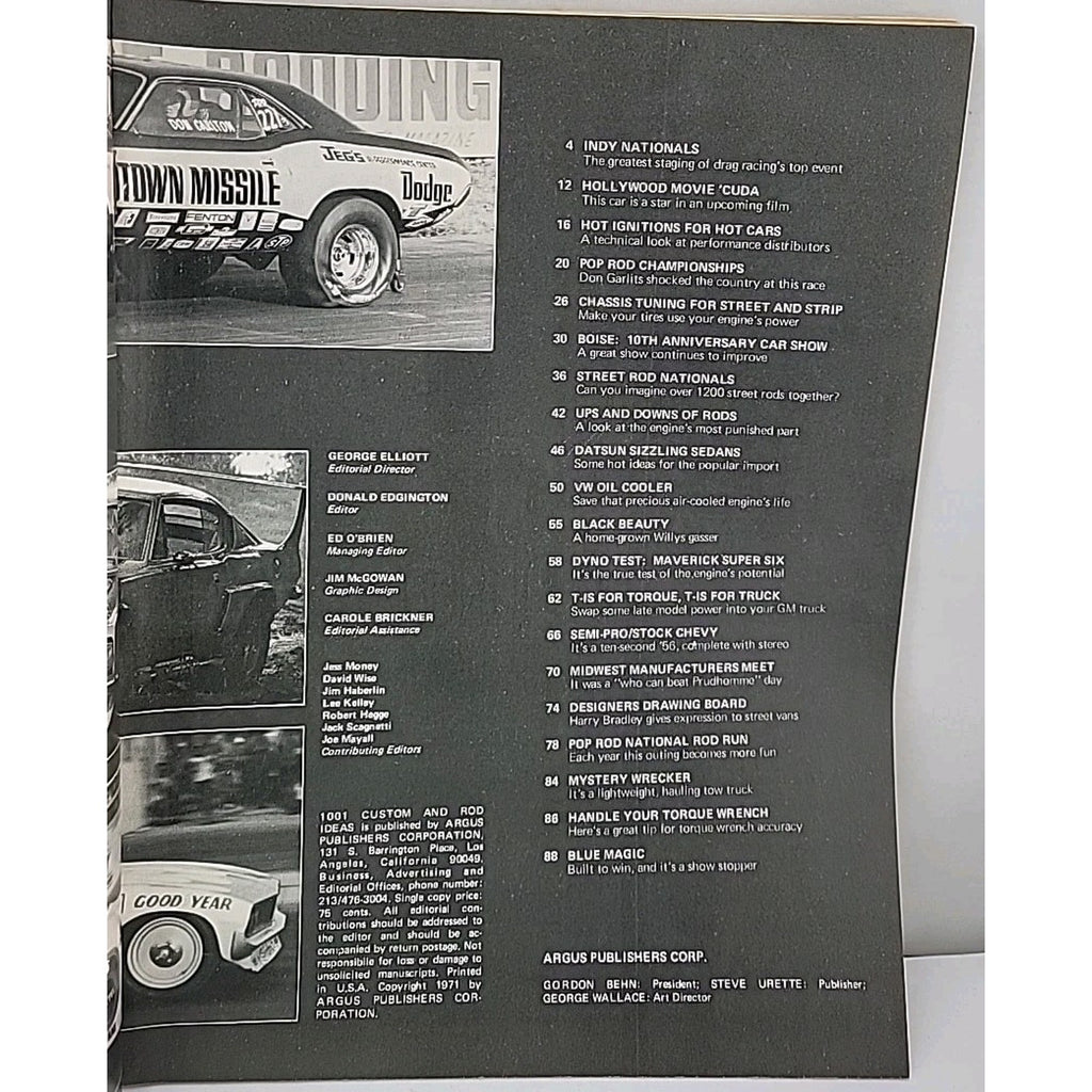 1001 Custom And Rod Ideas Magazine - Winter 1971