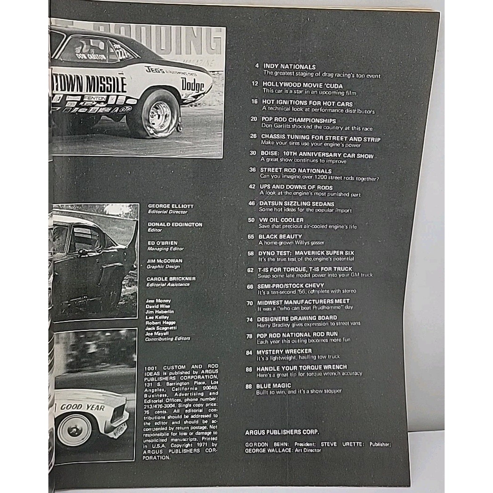 1001 Custom And Rod Ideas Magazine - Winter 1971