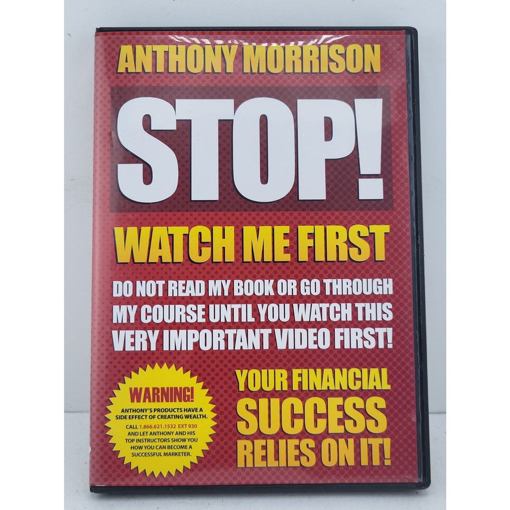 Anthony Morrison Stop! Watch Me First DVD
