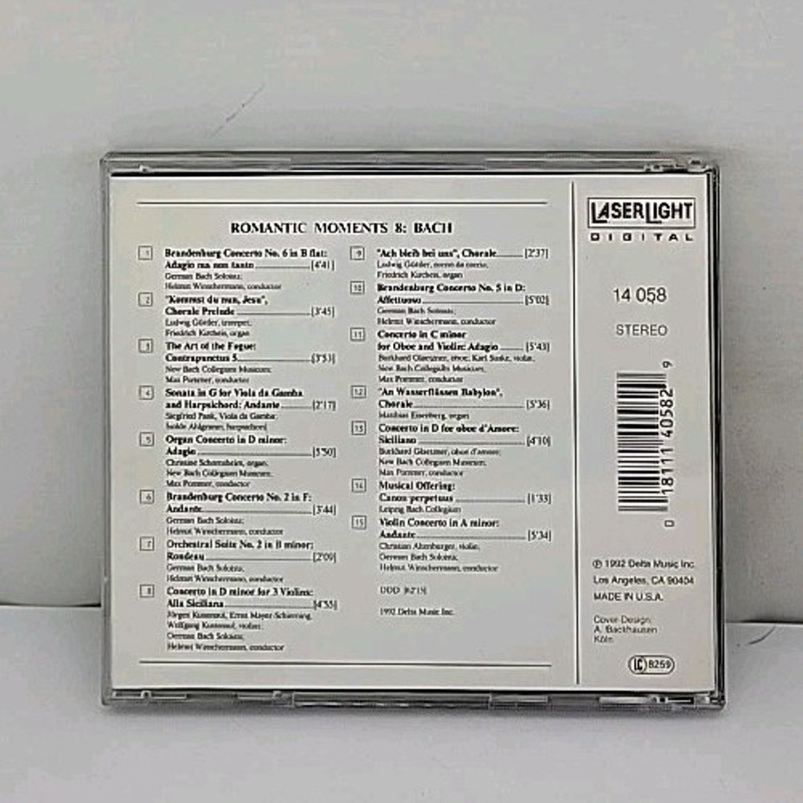 Vol. 8-Bach by Bach / Pommer / German Bach Soloists (CD, 1993)