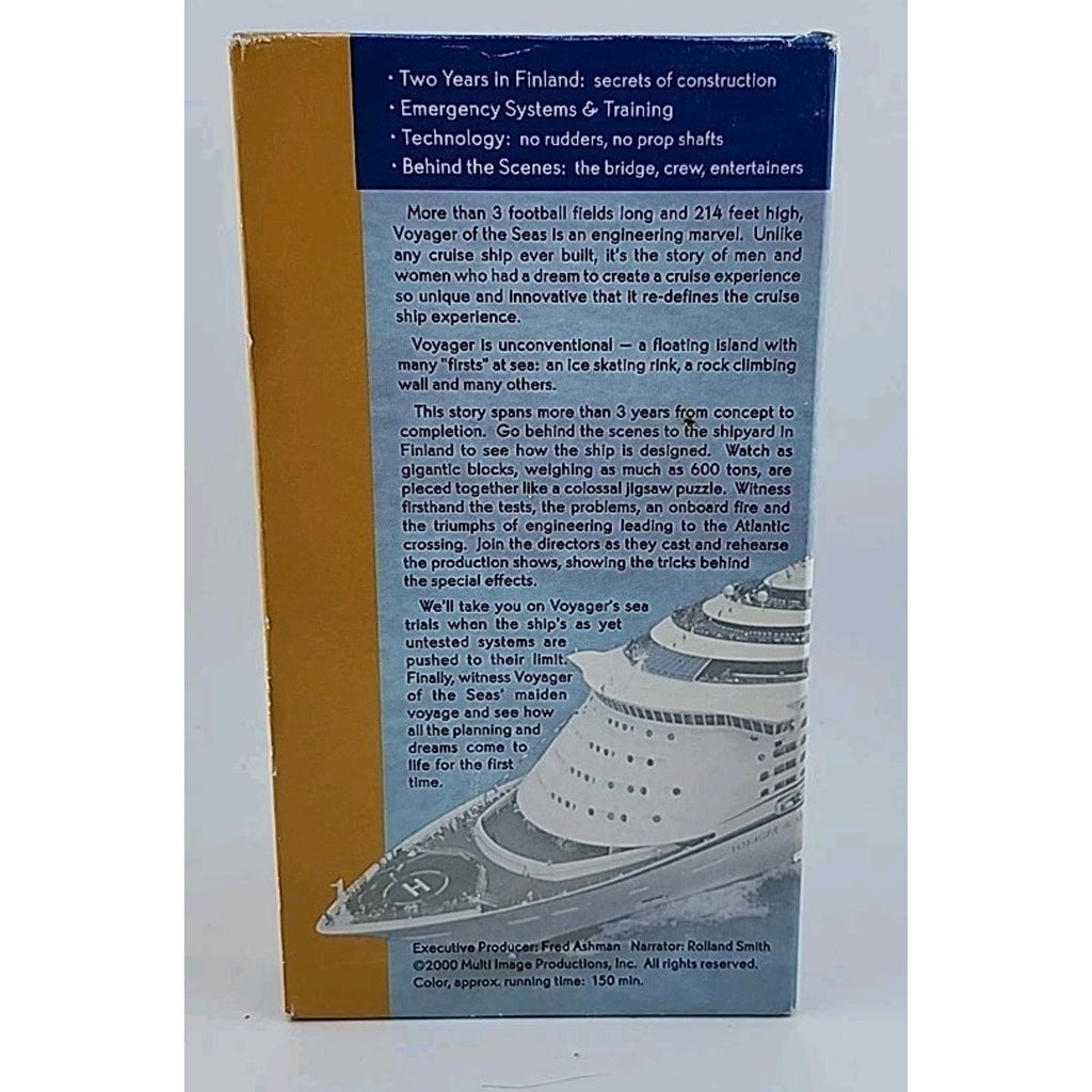 Royal Caribbean Voyager Building the World's Largest Cruise Ship VHS 3 Tape Set