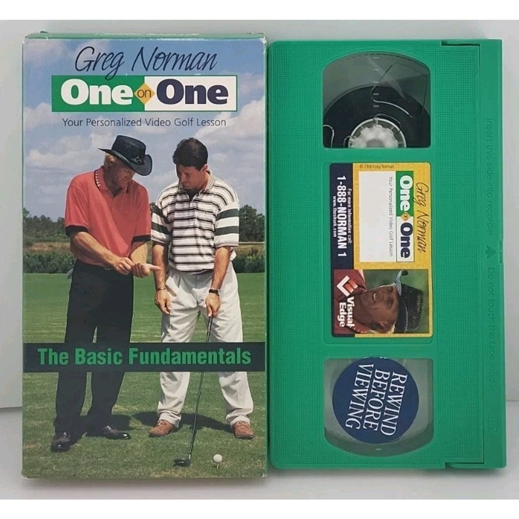 Visual Edge Greg Norman One-on-One: The Basic Fundamentals VHS NTSC Golf NR 1996
