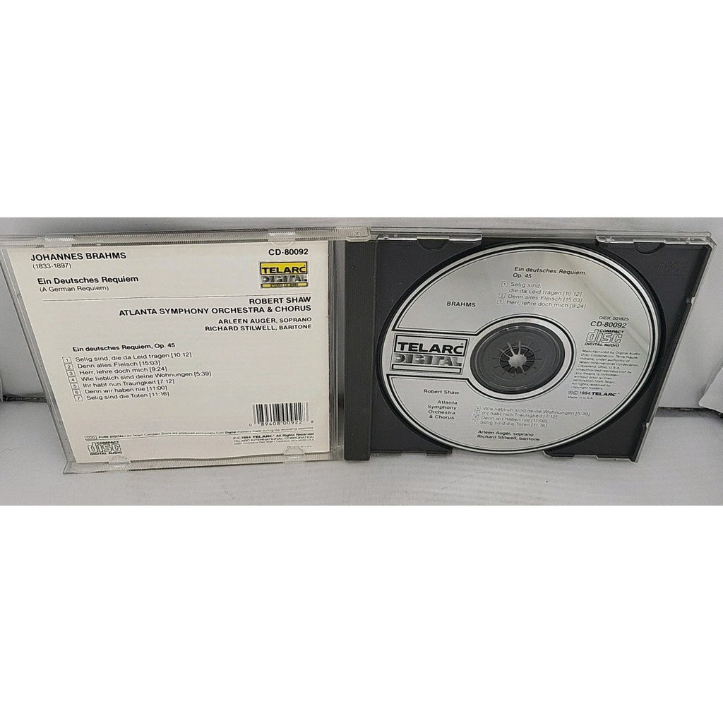 German Requiem by Brahms / Auger / Stilwell / Shaw / Aso (CD, 1990)