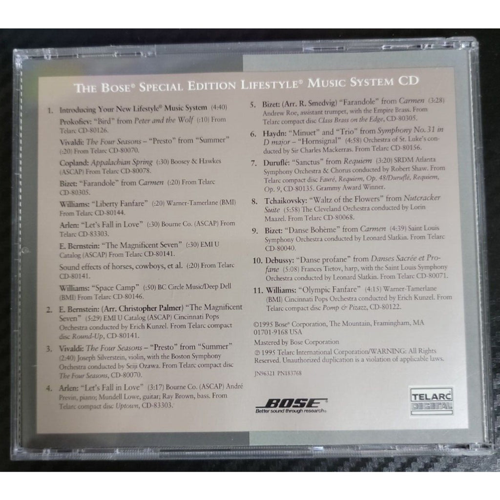 Bose - "The Bose Special Edition Lifestyle Music System" - (CD - Telarc Digital)