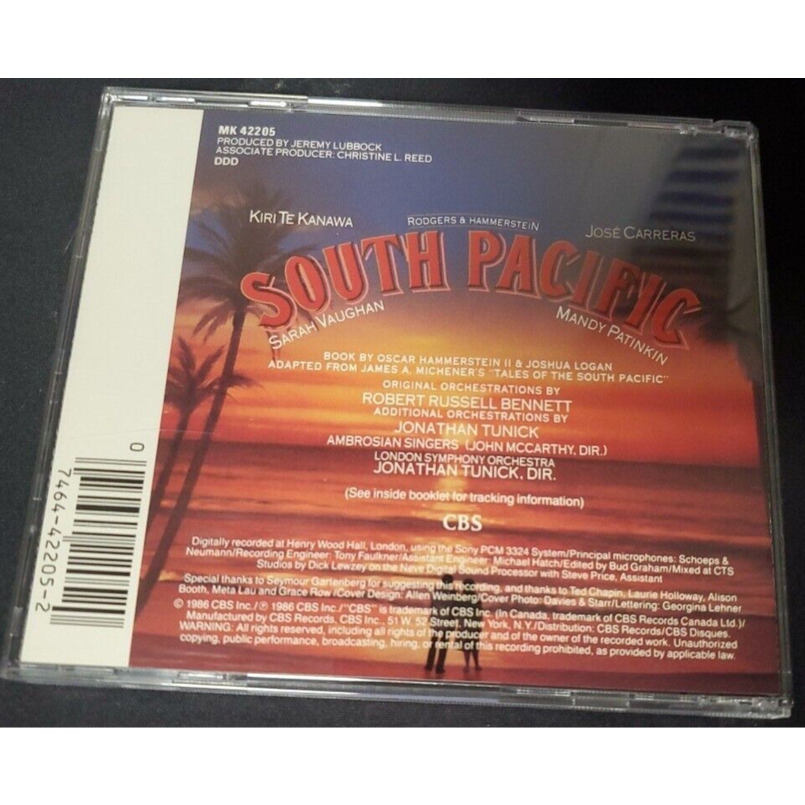 South Pacific (1986 London Studio Cast) - Music CD