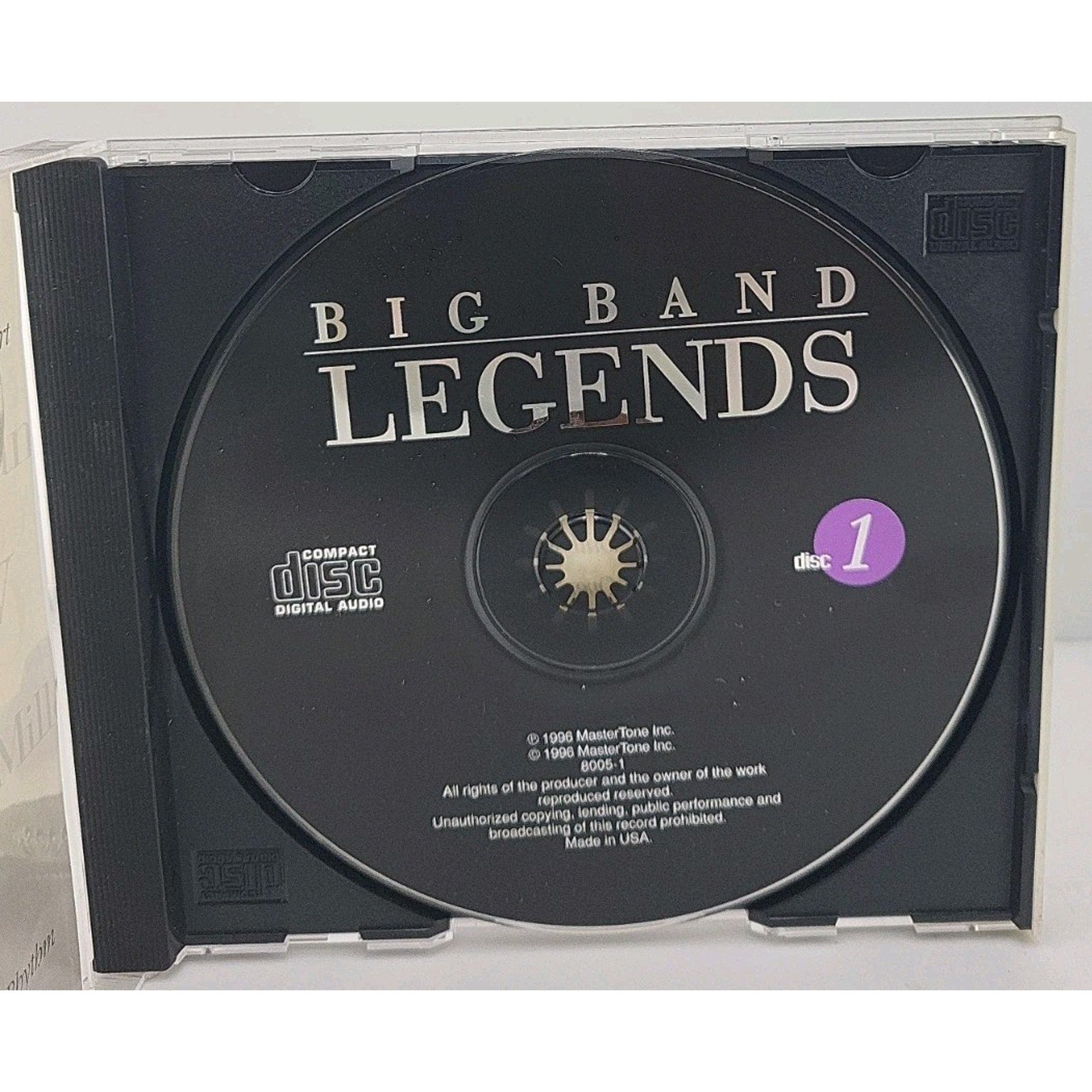 Big Band Legends - Disc 1 (CD, 1996, Master Tone)