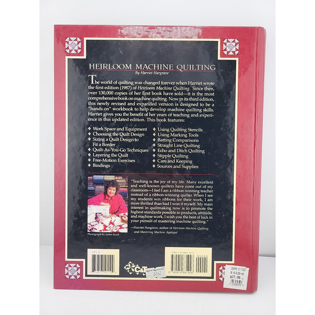 Heirloom Machine Quilting : A Comprehensive Guide to Hand-Quilted Effects Using