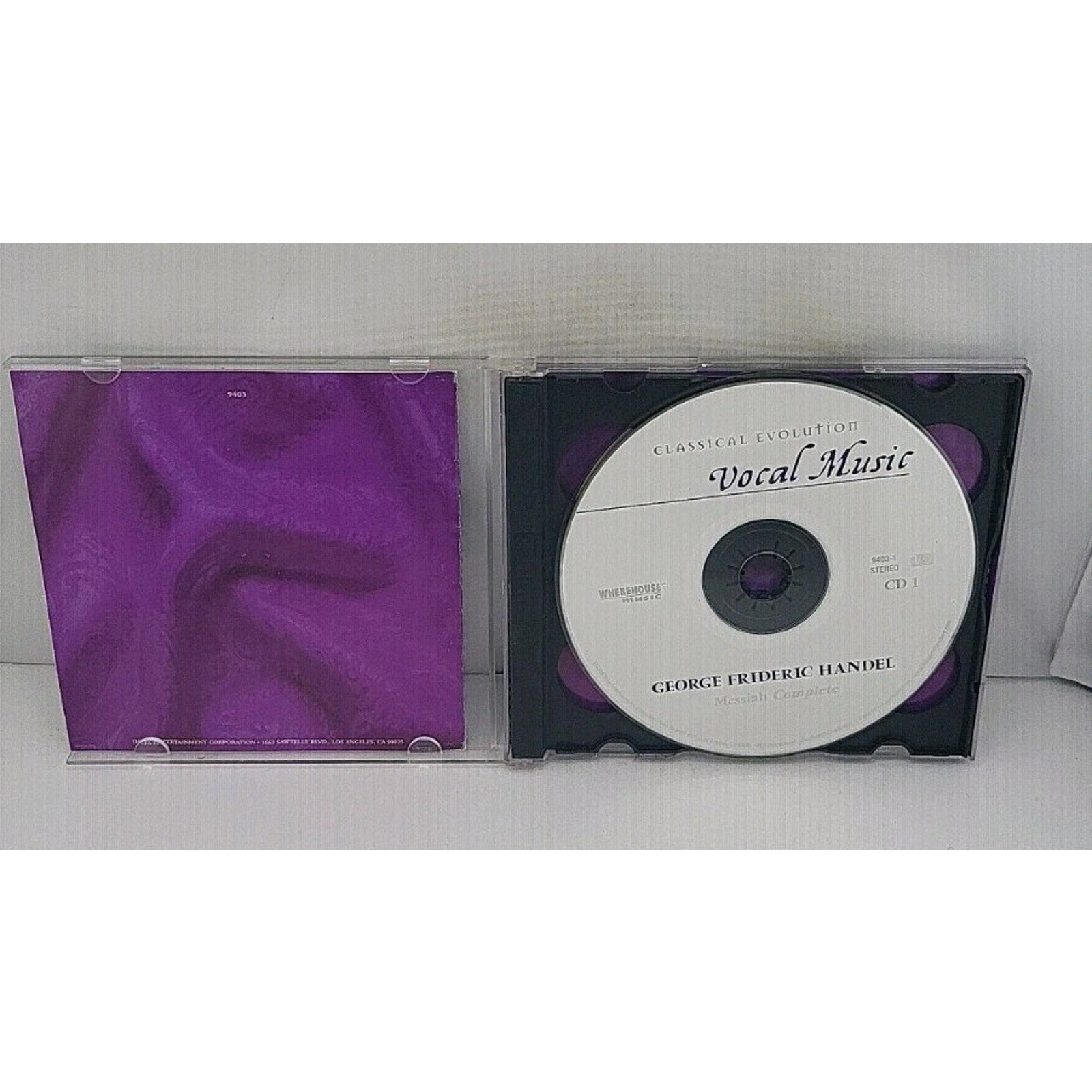 Handel Classical Evolution Vocal Music (CD, 2 Discs)
