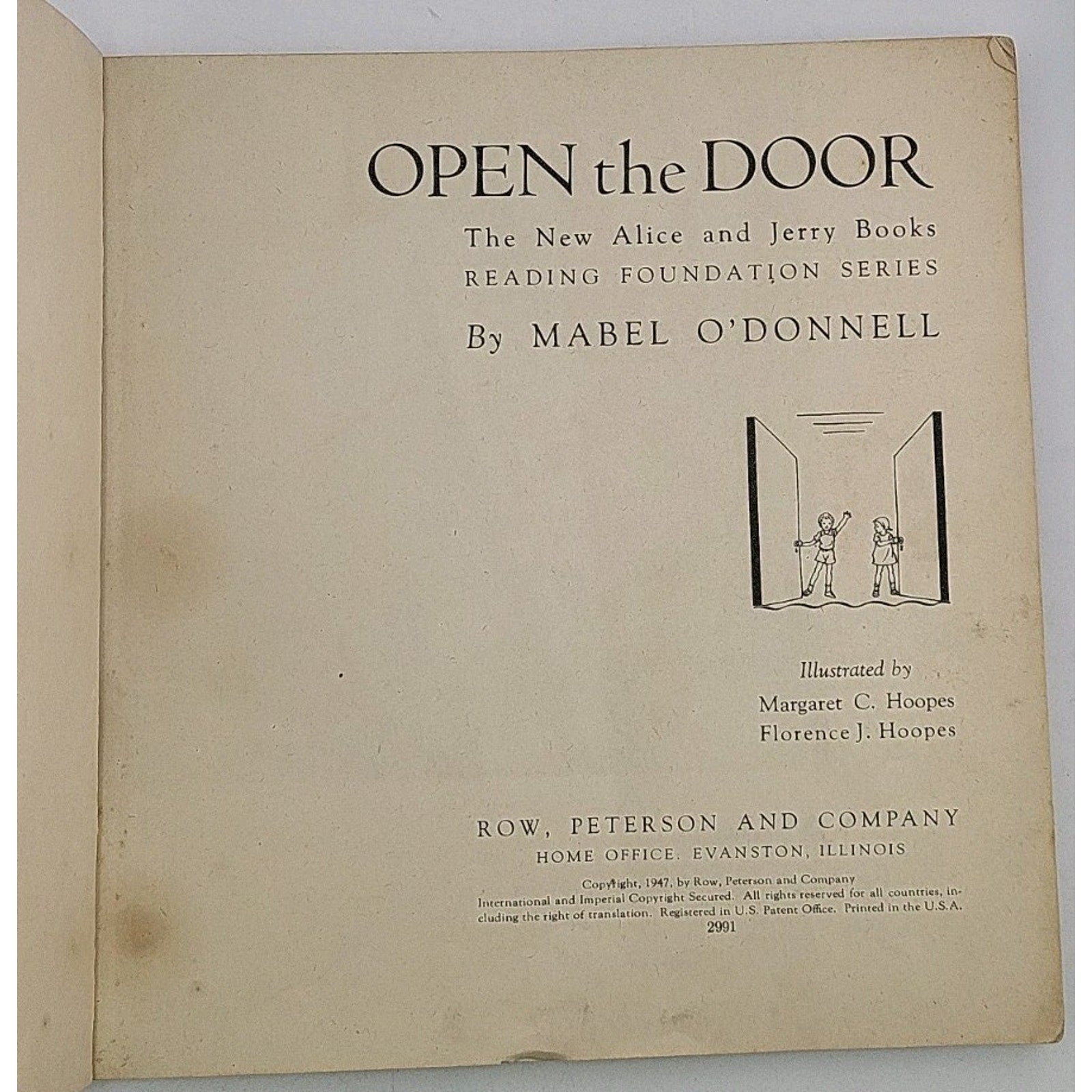 Vintage 3-Basic Readers Open The Door Childrens Book By Mabel ODonnell Illustrat