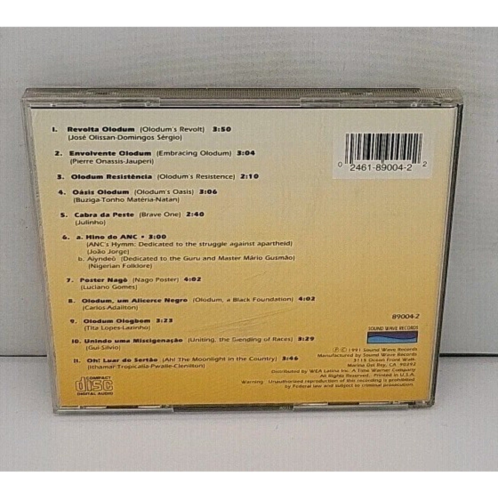 10 Years from Northeast by Olodum (CD, Apr-1991, Sound Wave)