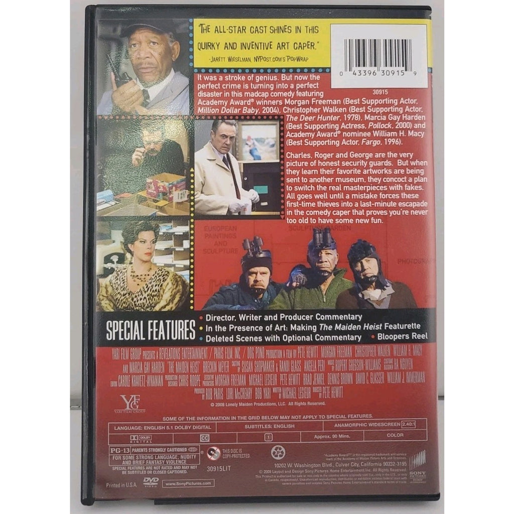 The Maiden Heist 2010 Morgan Freeman William H Macy Christopher Walken DVD