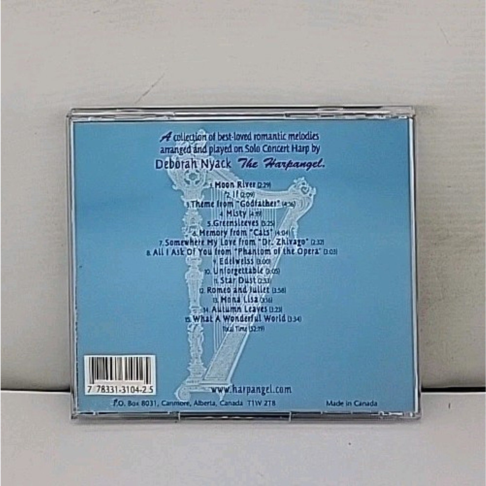 Unforgettable Solo Harp by Deborah Nyack Music CD Album