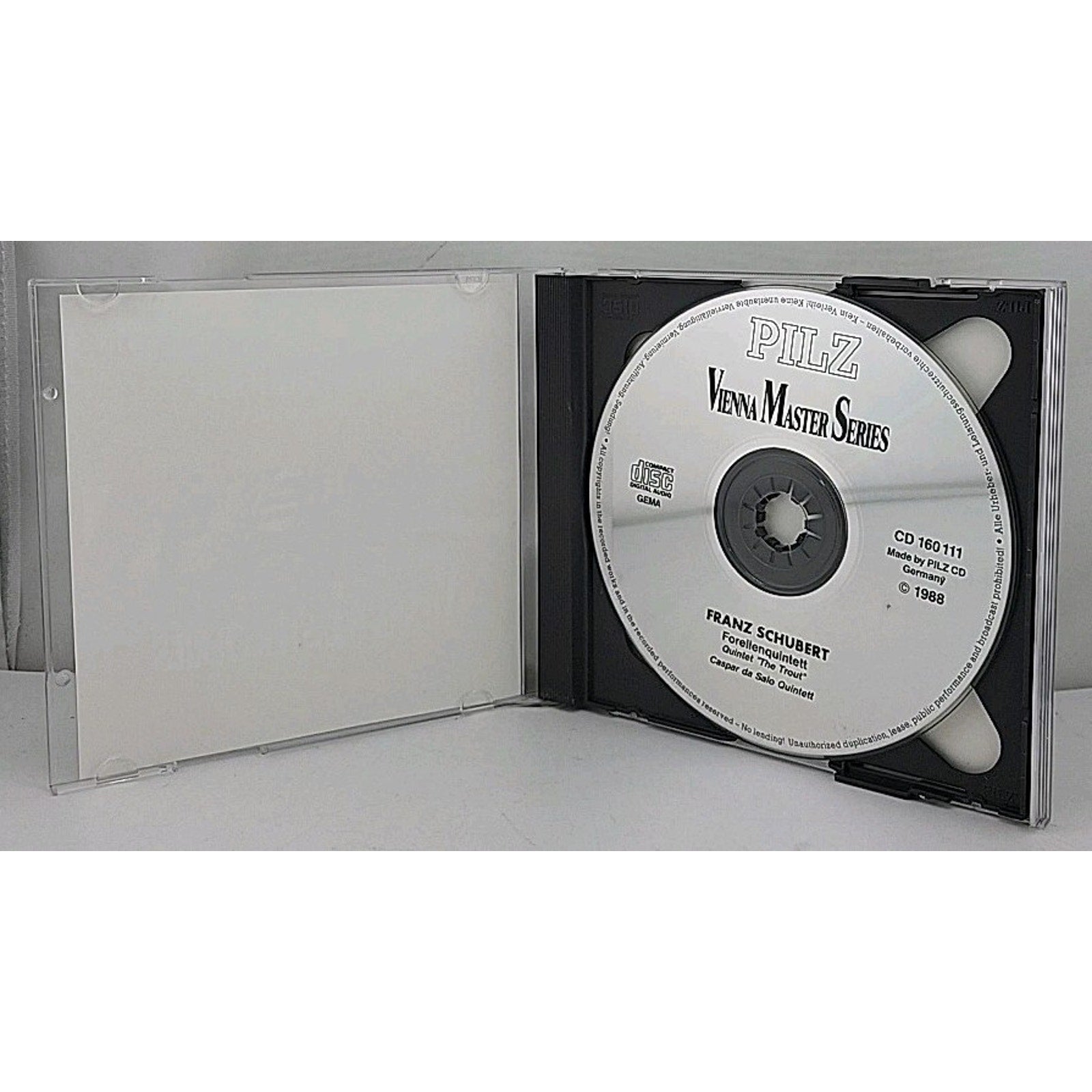 Franz Schubert Forellenquintett Vienna Master Series CD