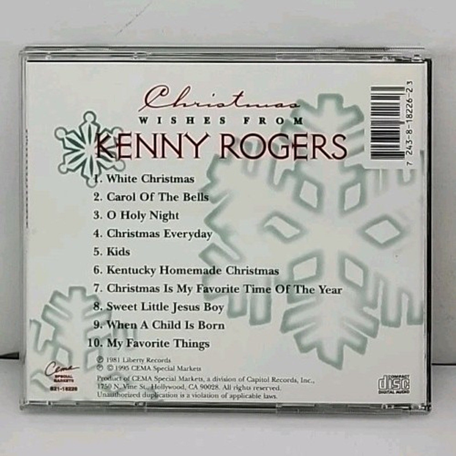 Christmas Wishes by Kenny Rogers (CD, 1995)