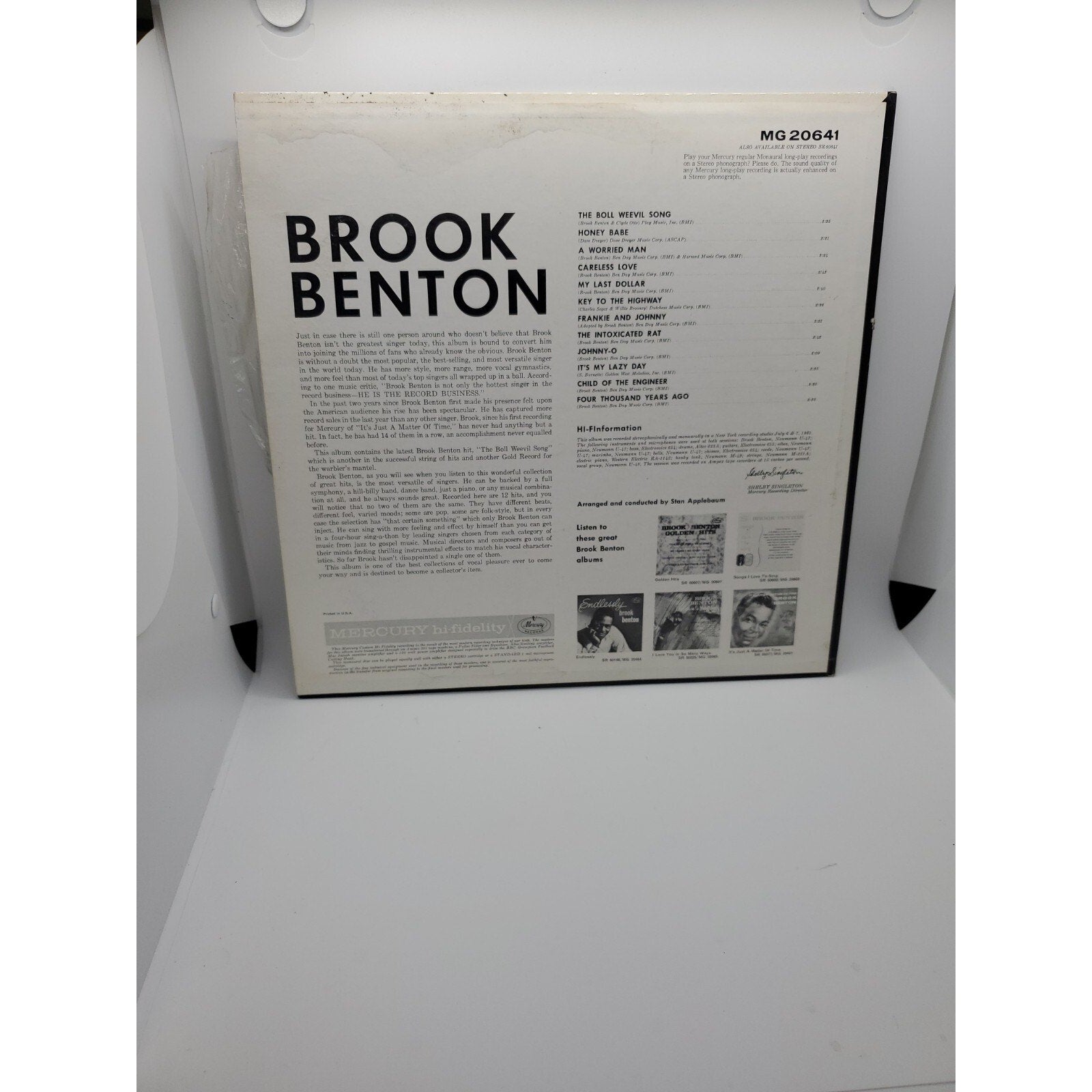 Brook Benton: The Boll Weevil Song and 11 other great Hits (Record)