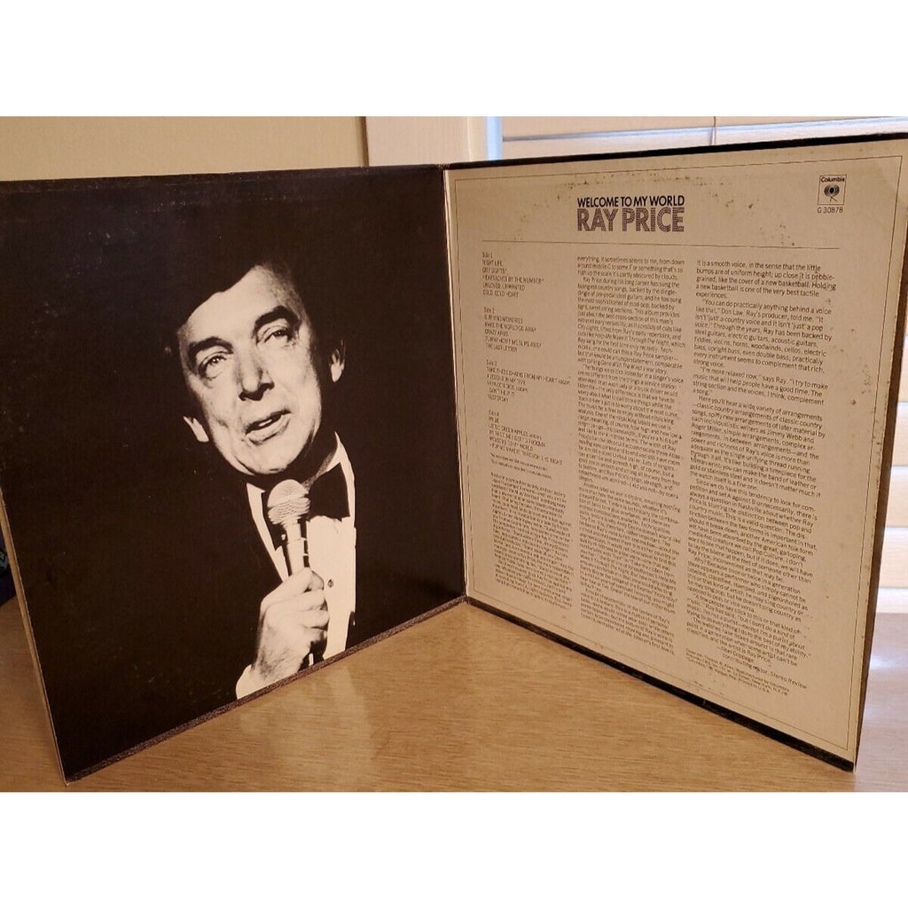 Ray Price "Welcome To My World" 2 COUNTRY LP SET
