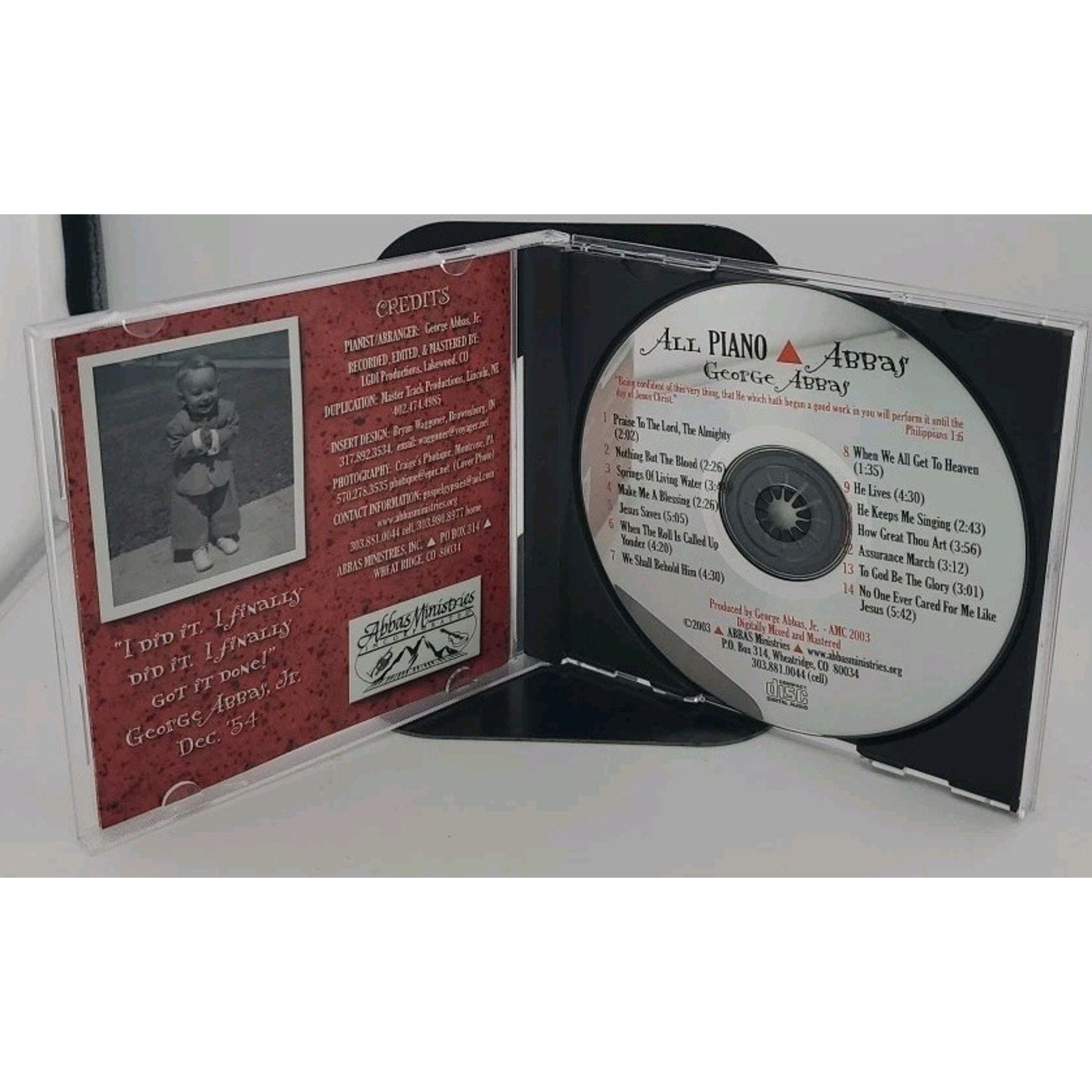George Abbas All Piano CD