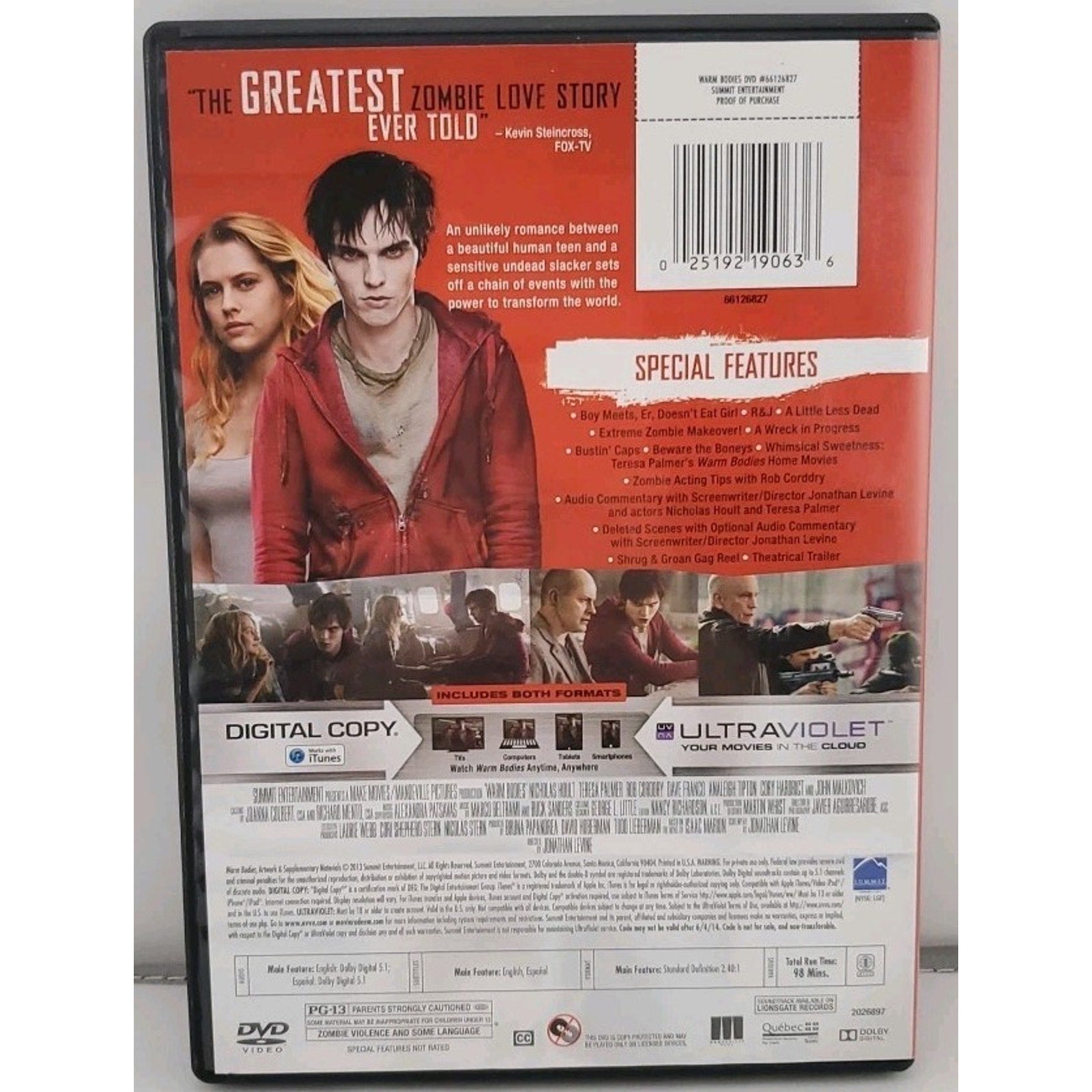 Warm Bodies (DVD, 2013)