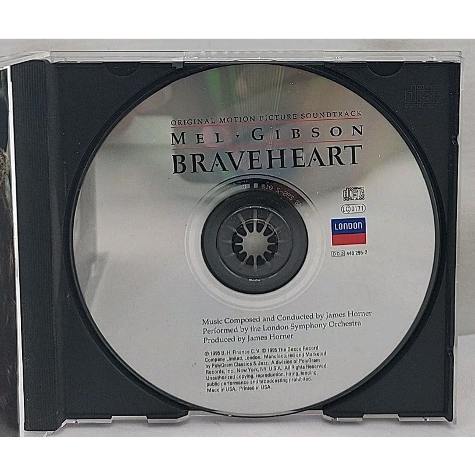 Braveheart (Original Soundtrack) by Various (CD, 1995)