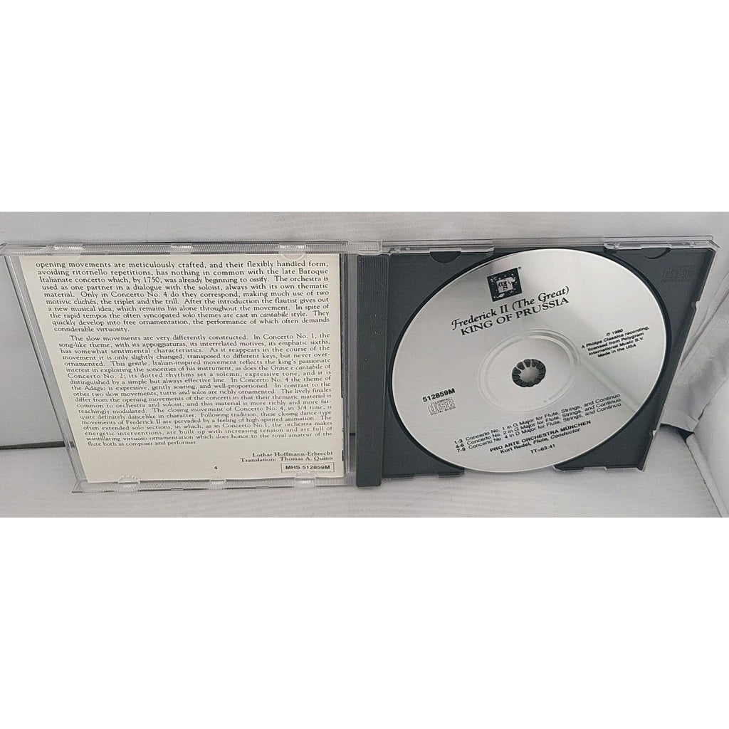 Fredrick II: Flute Concerti CD