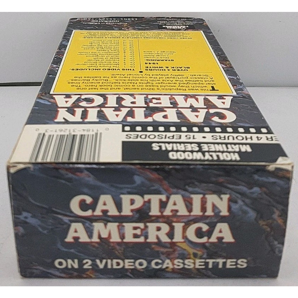 Captain America VHS Hollywood Matinee Serials 1944 Video Treasures