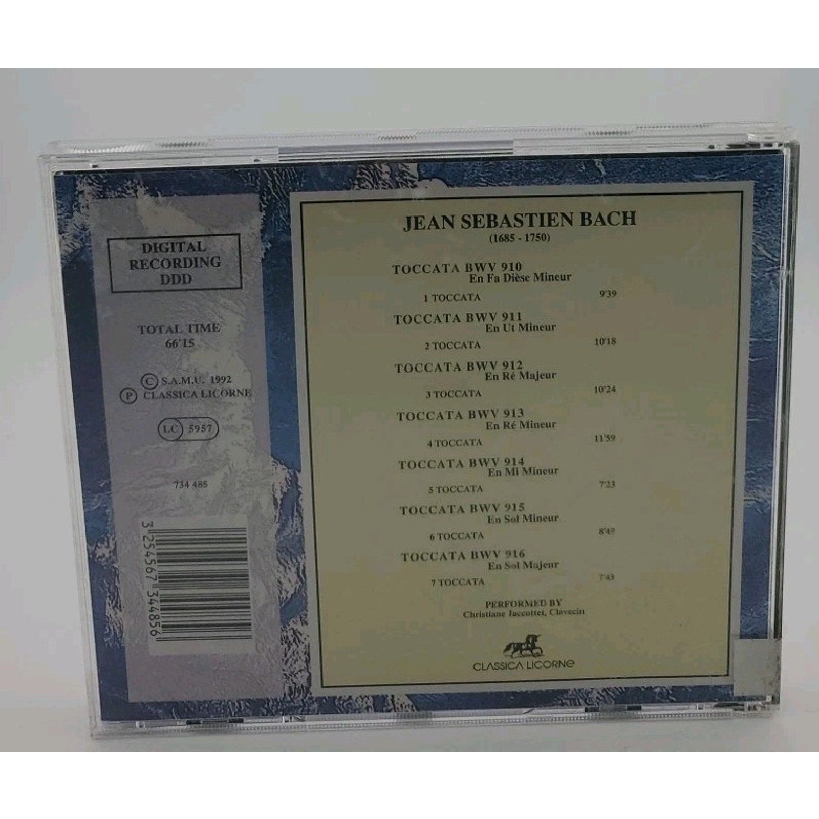 Les Grandes Toccatas Bach (CD)