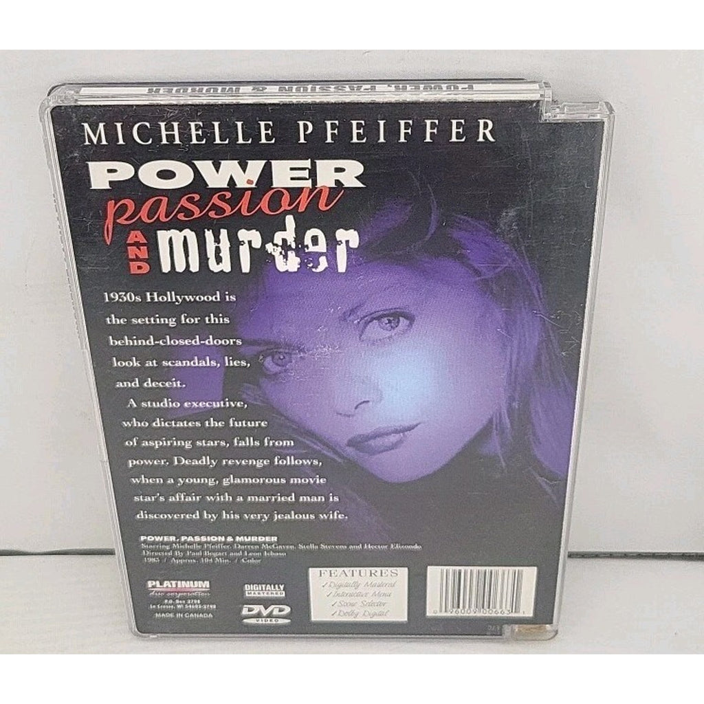 Power, Passion and Murder (DVD, 2000)