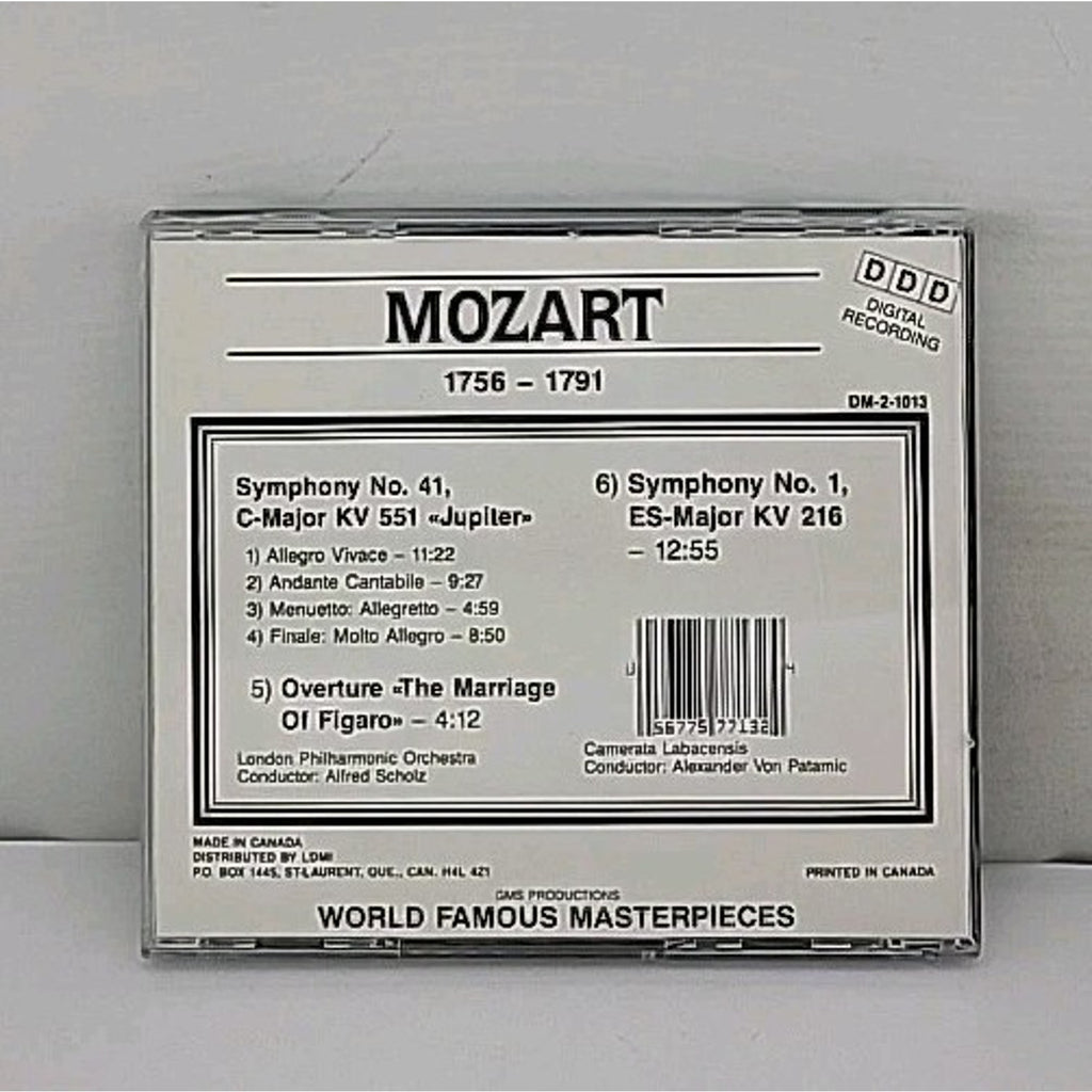 Mozart: Symphony No.41 Jupiter; Overture The Marriage of Figaro; Sym. No.1 (CD)/