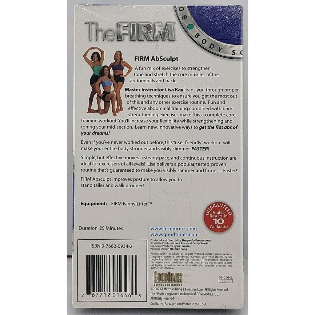 The Firm Ab Sculpt with Lisa Kay VHS 2002 *Brand New*