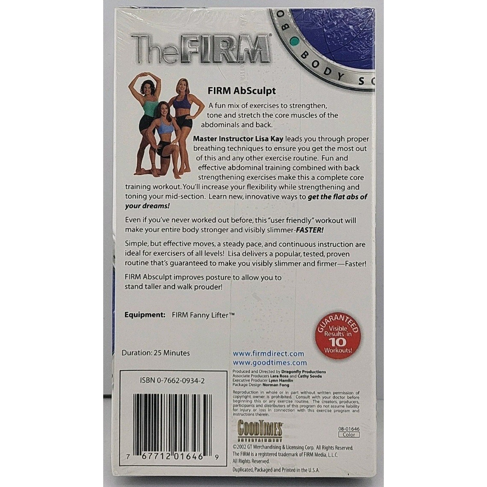 The Firm Ab Sculpt with Lisa Kay VHS 2002 *Brand New*
