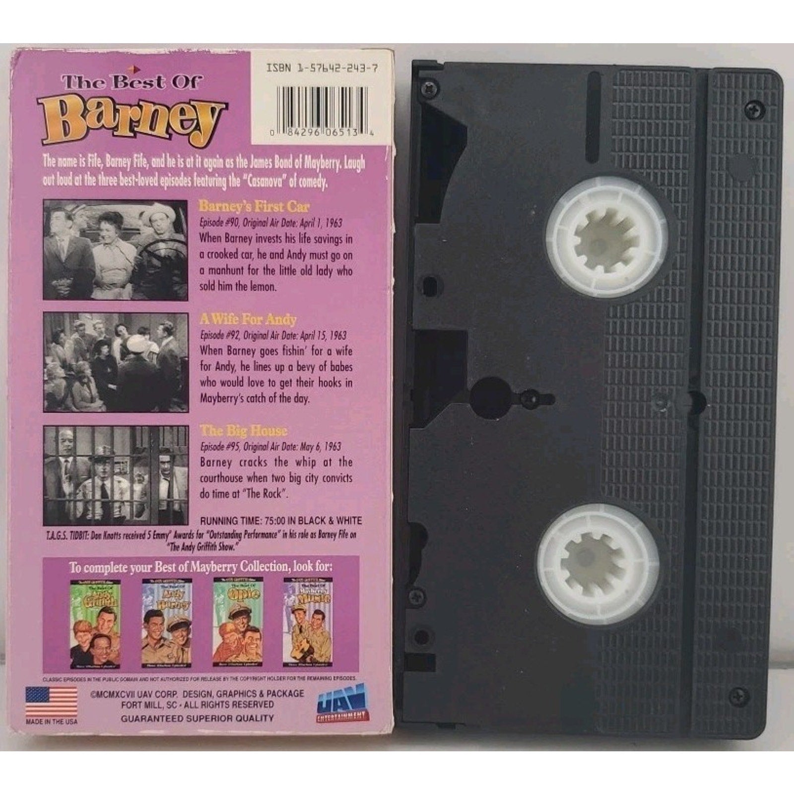 The Andy Griffith Show ~ The Best Of Barney VHS - 1991