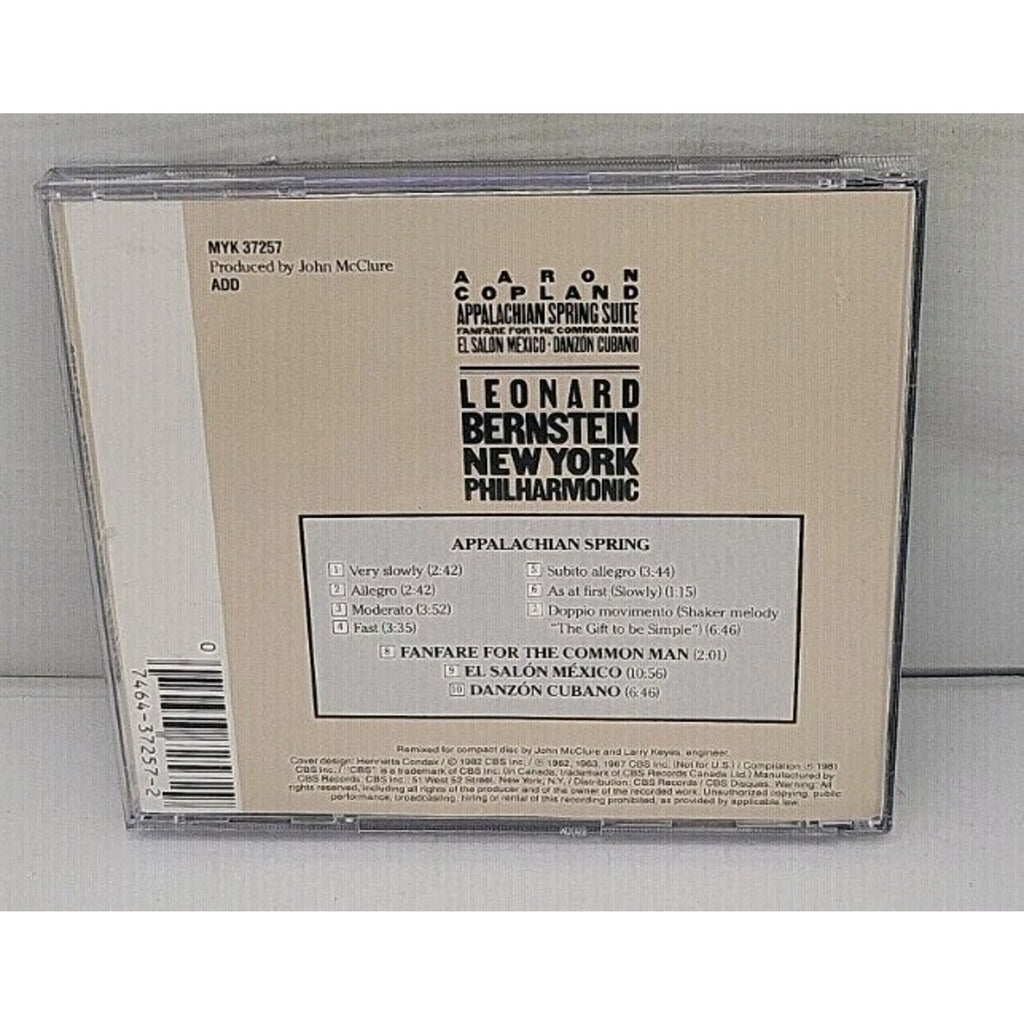 Appalachian Spring Suite / Danzon Cubano by Leonard Bernstein (CD, 1990)