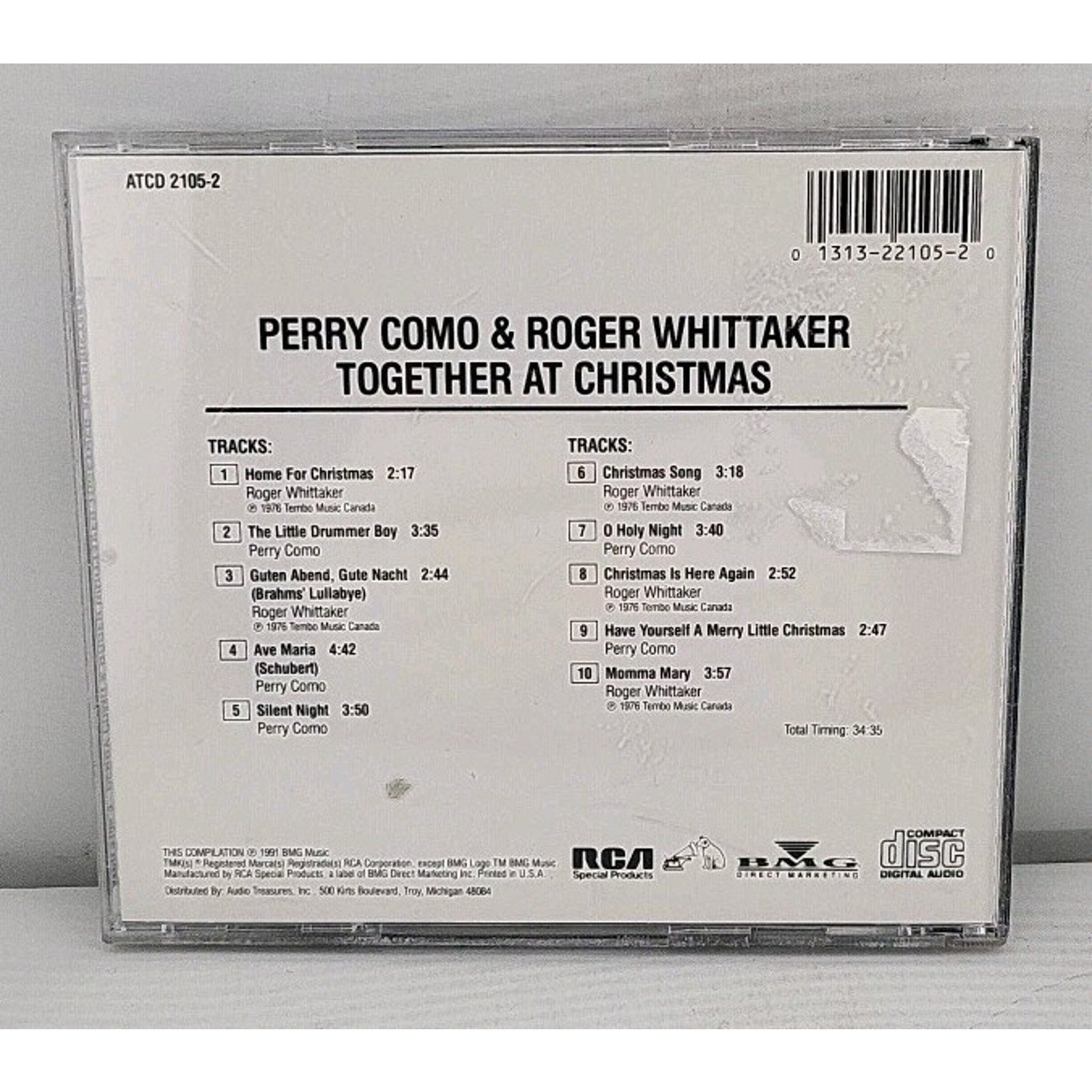 Together at Christmas - Audio CD By Perry Como