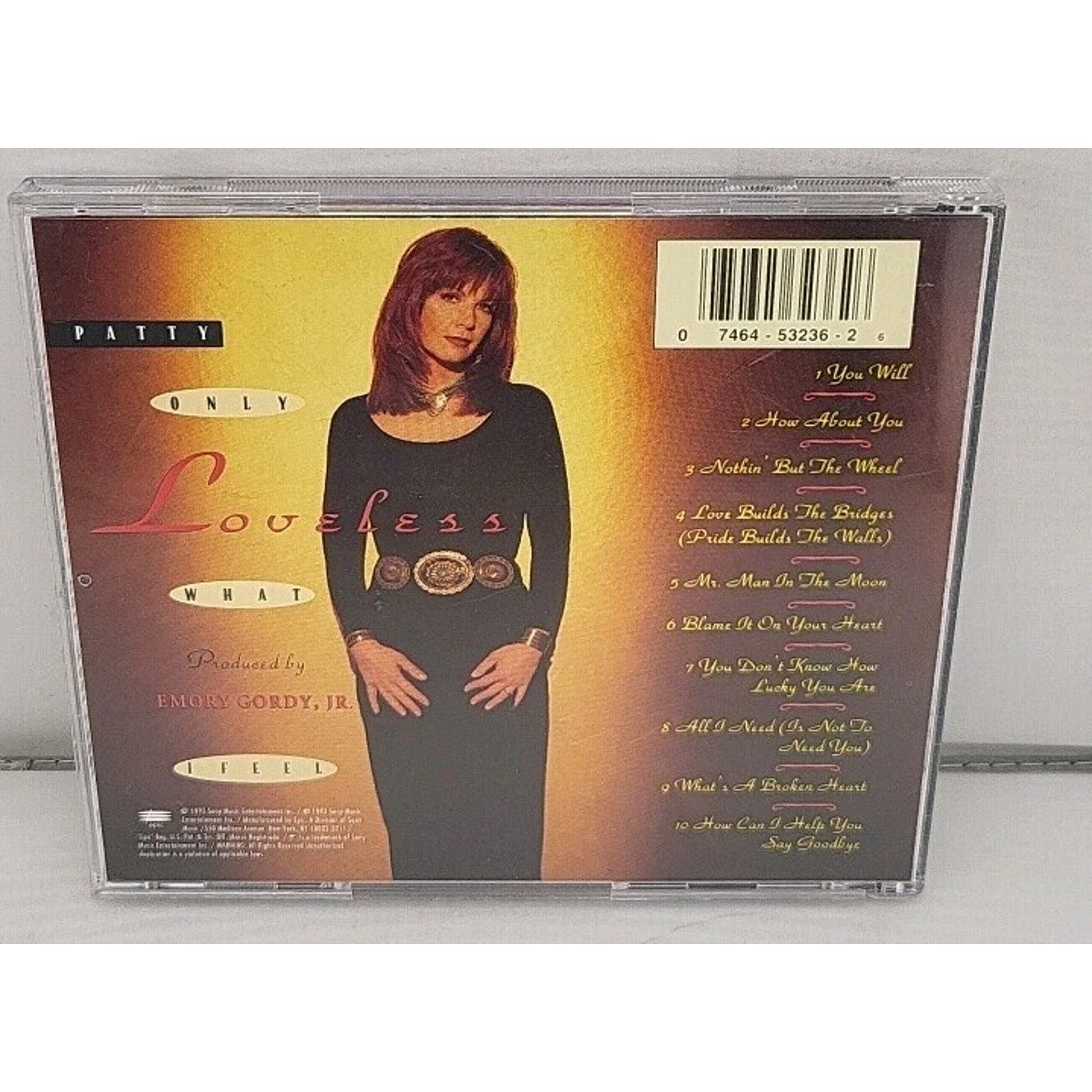 Only What I Feel by Patty Loveless (CD, 1993)