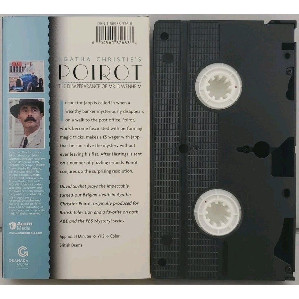 Agatha Christies Poirot - Volume 1 (VHS, 2000, 3-Tape Set)