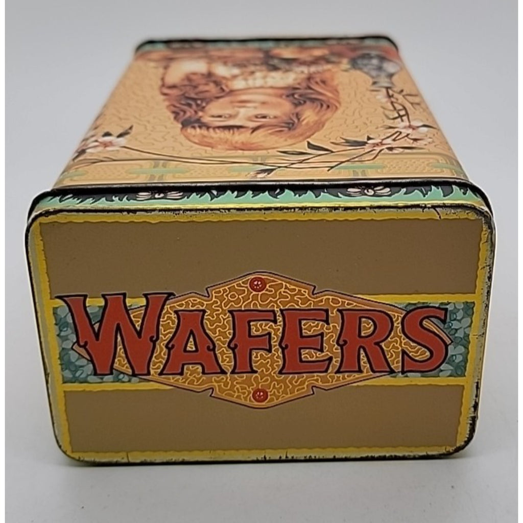 Hong Kong Bristolware Ginger Wafers Girl 6.75" Biscuit Tin