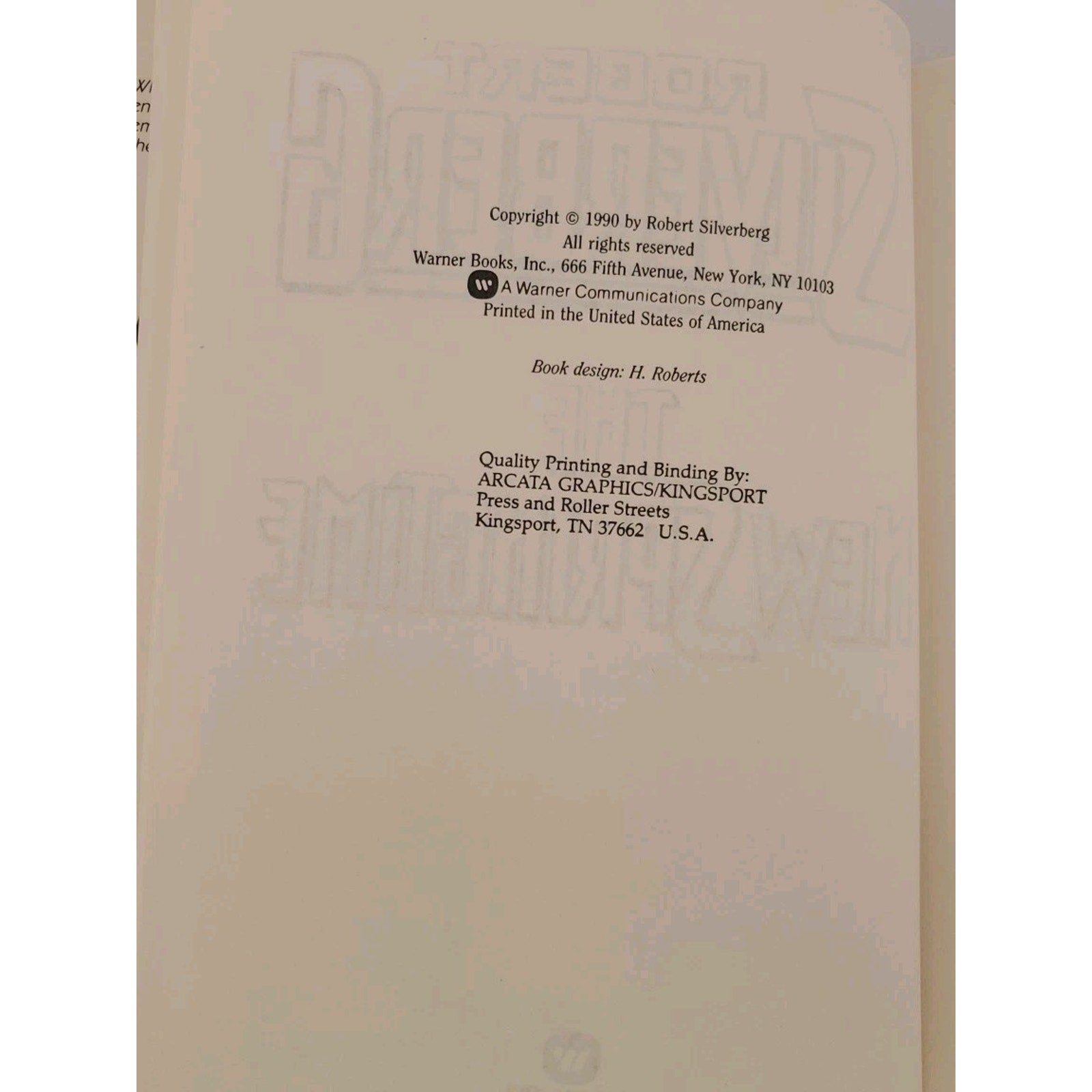 New Springtime by Robert Silverberg (1990, Hardcover)