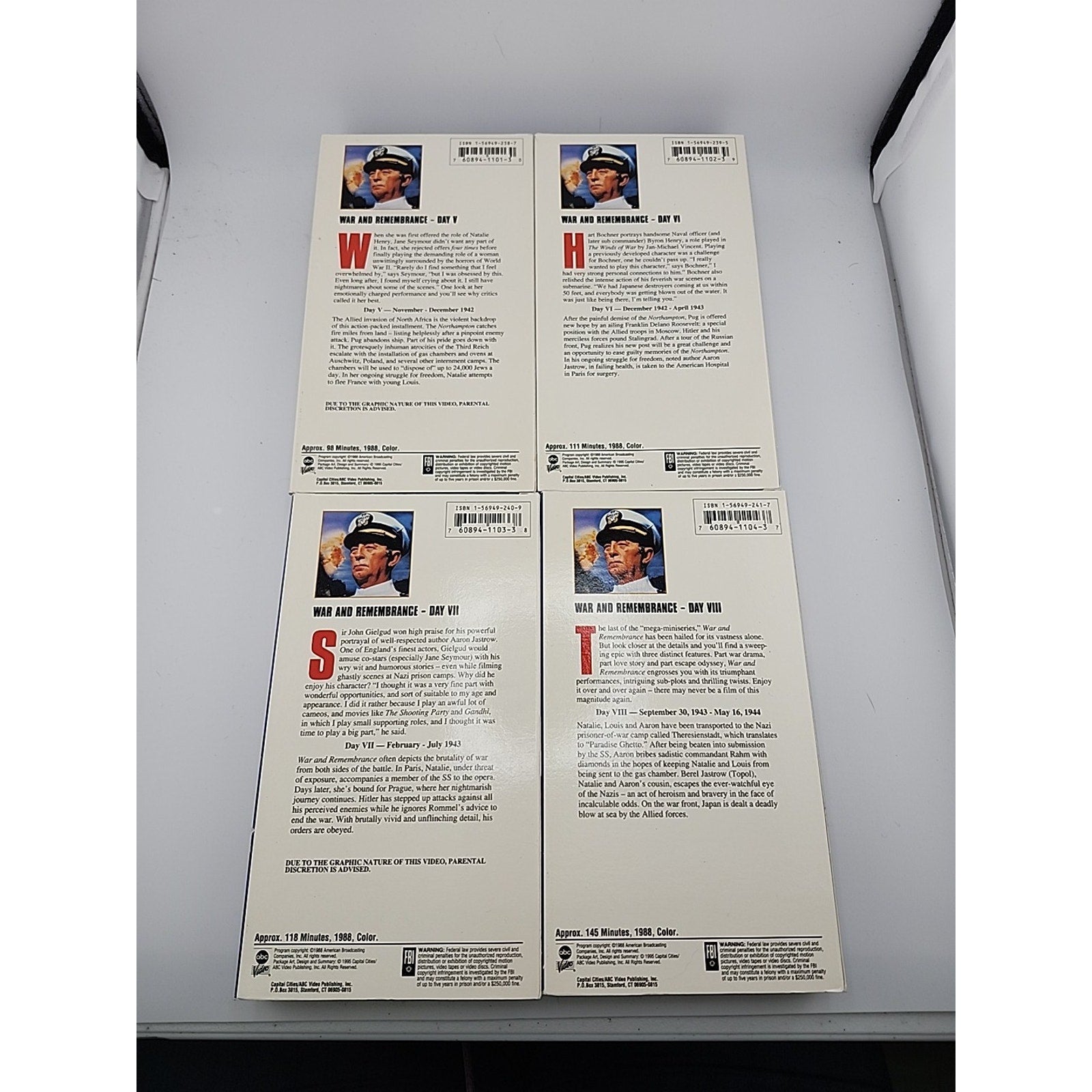 Herman Wouk's War And Remembrance 12 VHS Collectors Set Parts I-XII