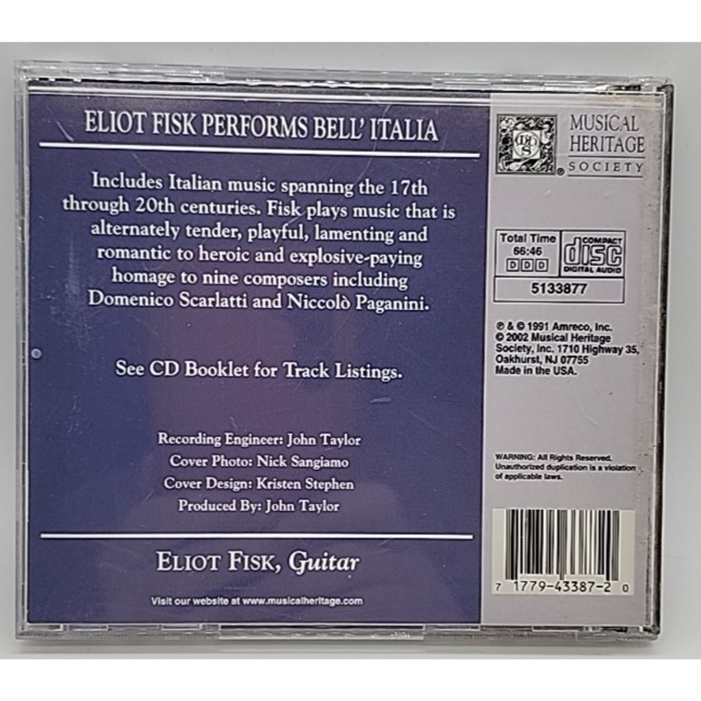 Bell'italia by Eliot Fisk (CD, 2003)